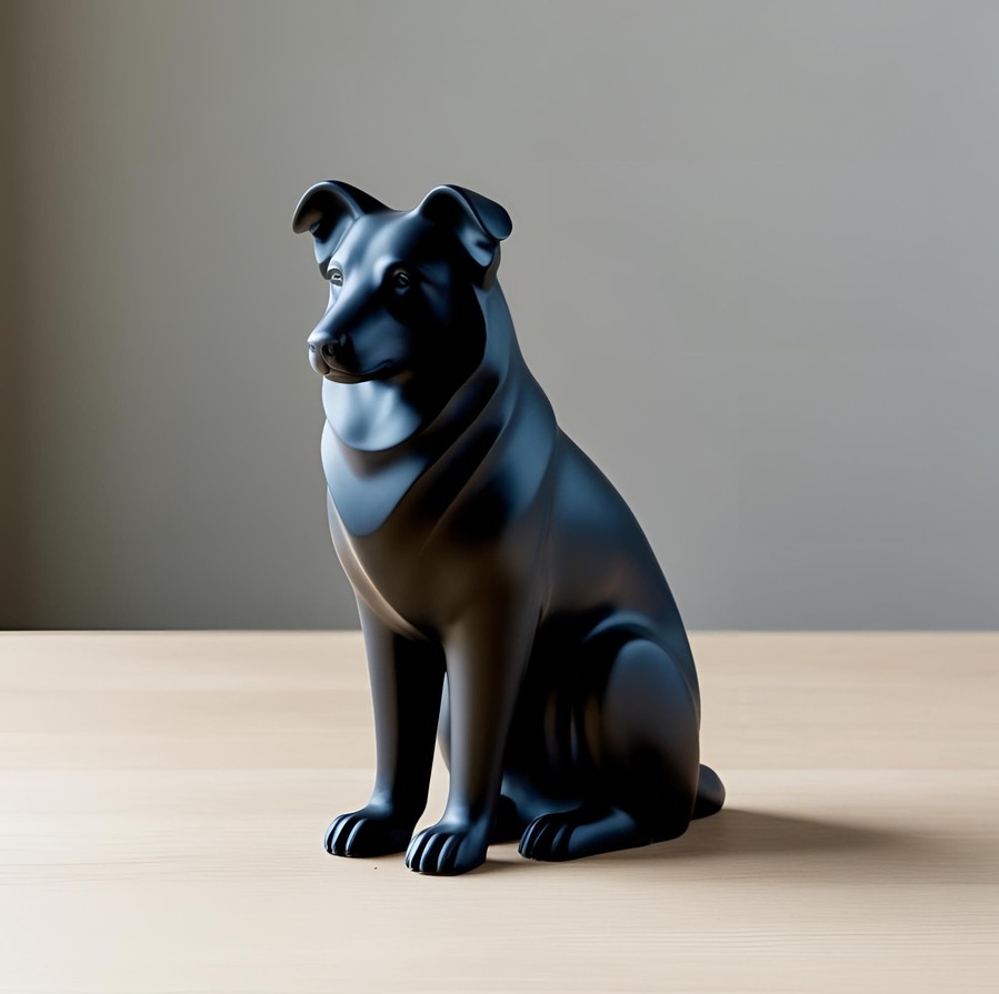 Sculpture #17 – Australian Shepherd commercial STL file Sculptures by Deltaprints