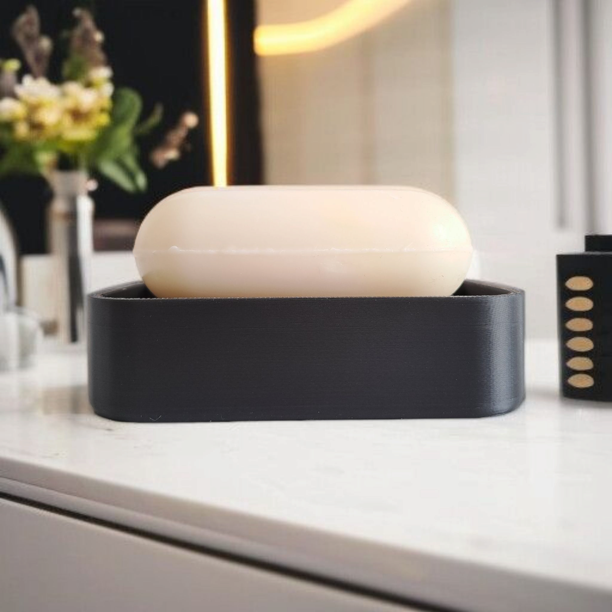 Modern Soap Bar Holder With Drainage Ribs 3D print product image 4 by Deltaprints