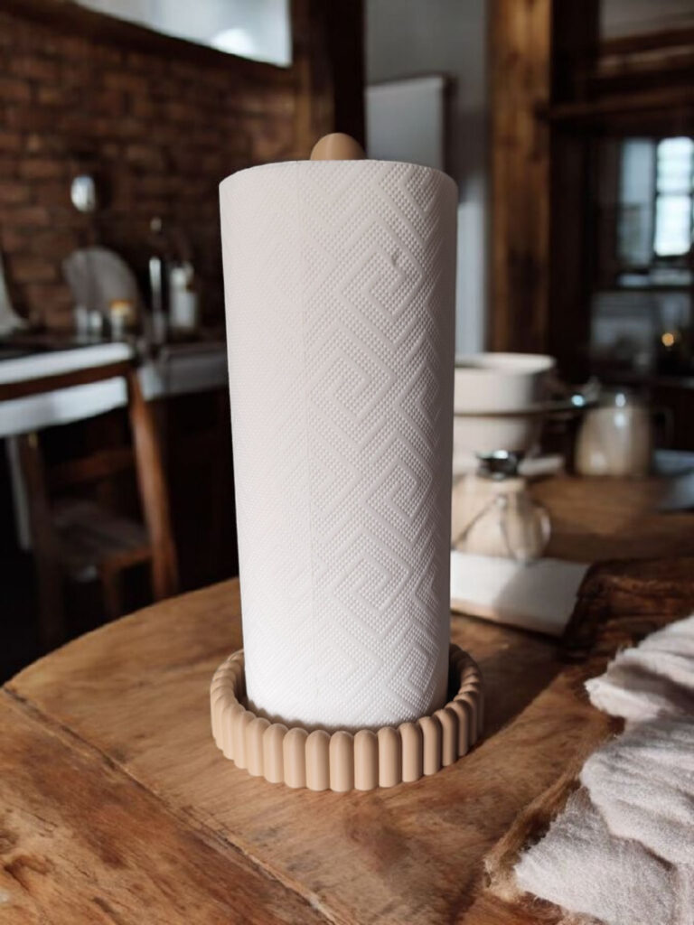 Kitchen Roll or Paper Towel Holder – commercial STL model for 3D printing by Deltaprints
