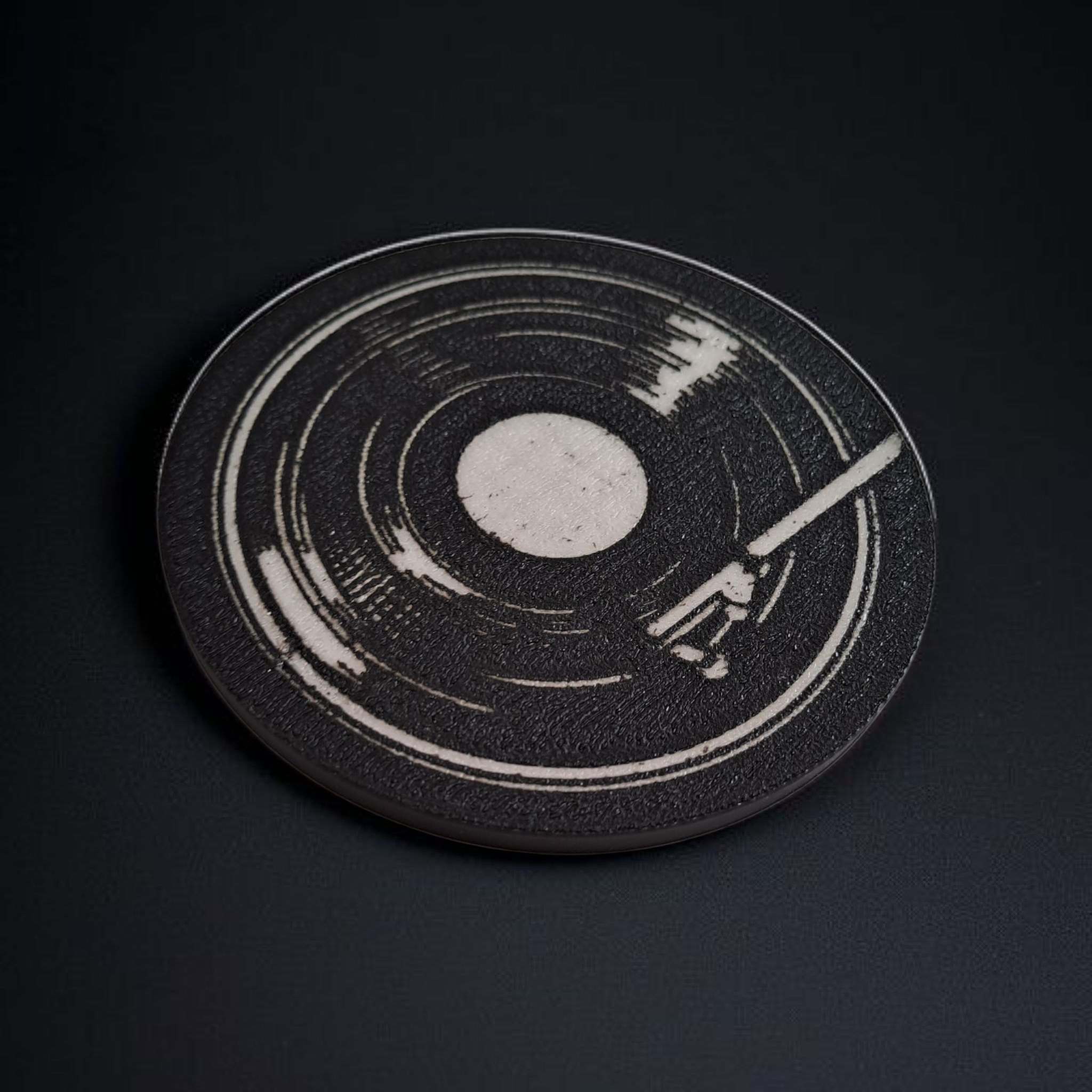Old Record Coaster „Vintage Vinyl“ 3D print product image 4 by Deltaprints