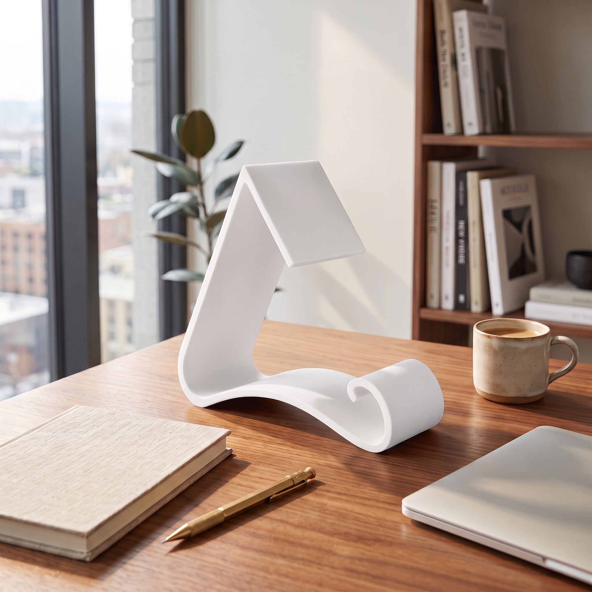 Wavy book stand with triple functionality 3D print product image 4 by Deltaprints