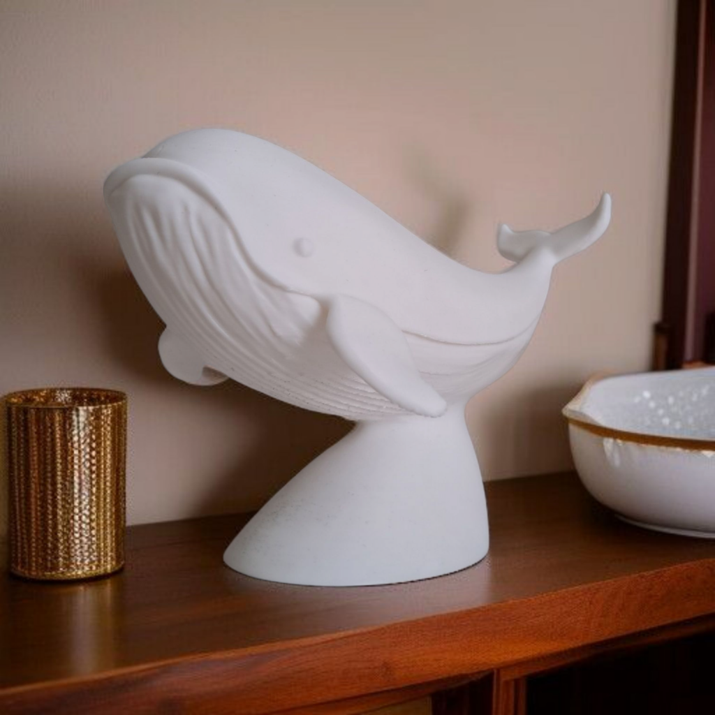 Sculpture #18 – Whale on stand – commercial STL model for 3D printing by Deltaprints