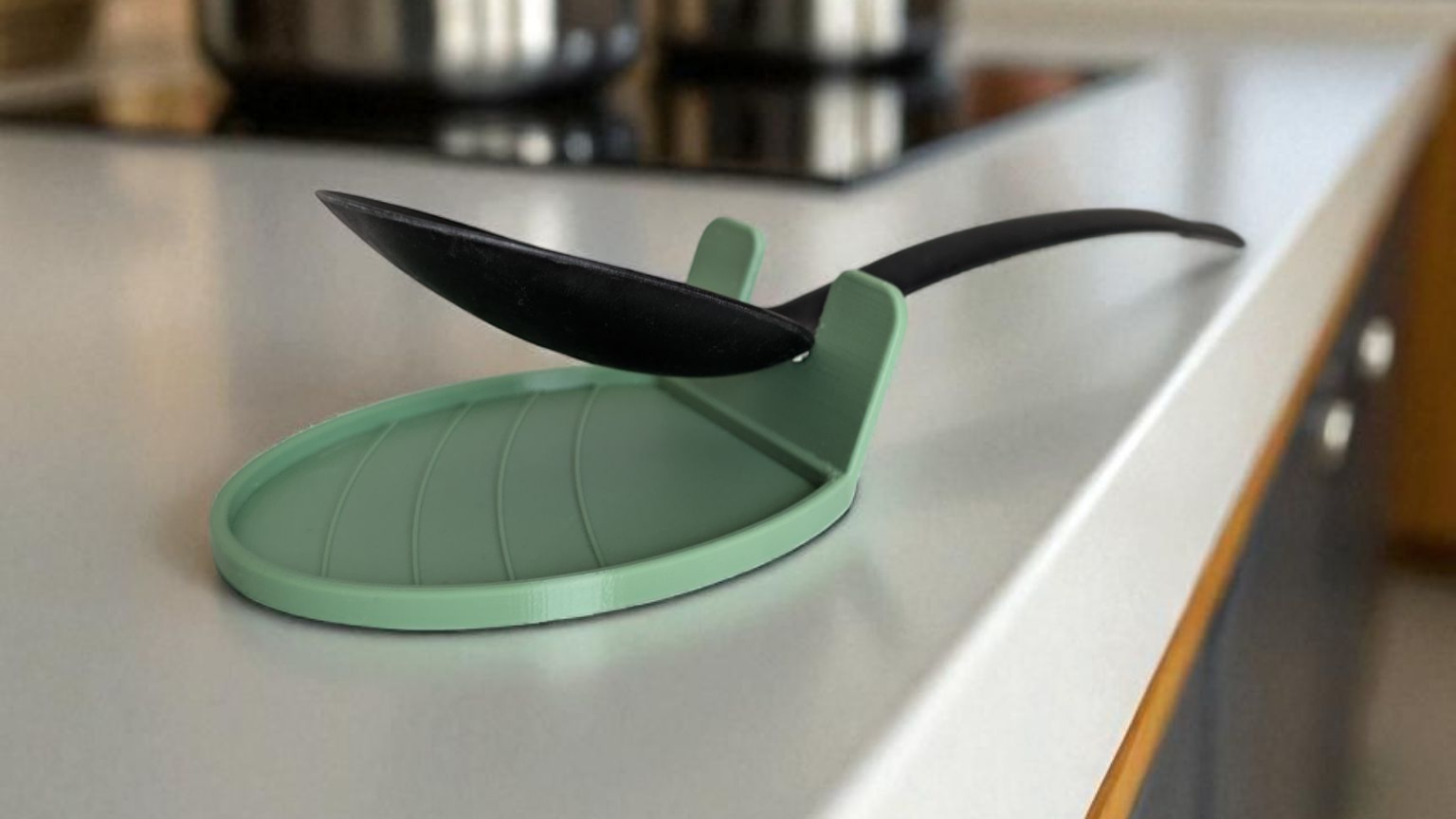 Spoon Rest – The CookSitter – Spoonholder – commercial STL model for 3D printing by Deltaprints