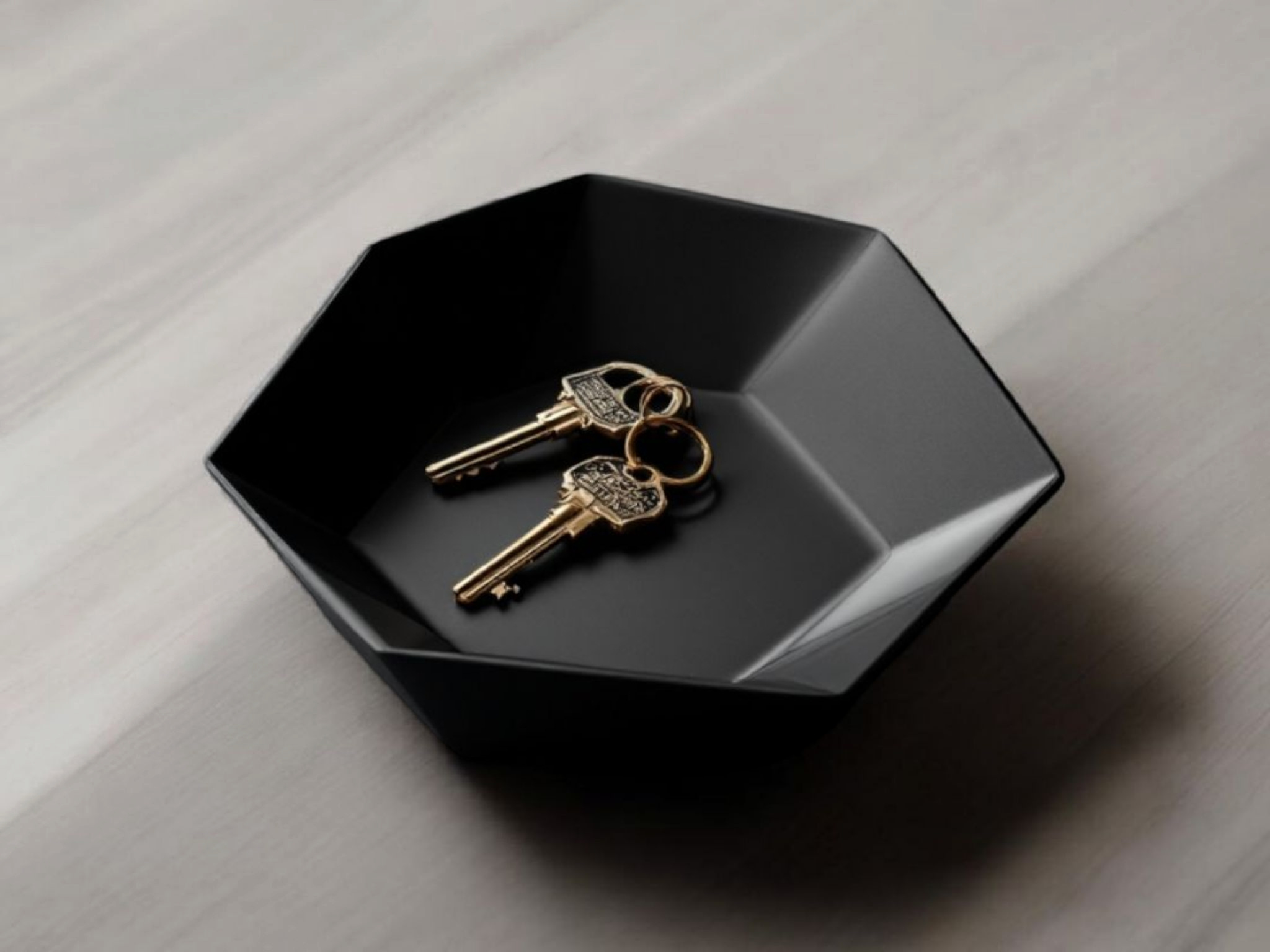 Modern Heptagonal Key And Coin Tray, Bowl 3D print product image 2 by Deltaprints