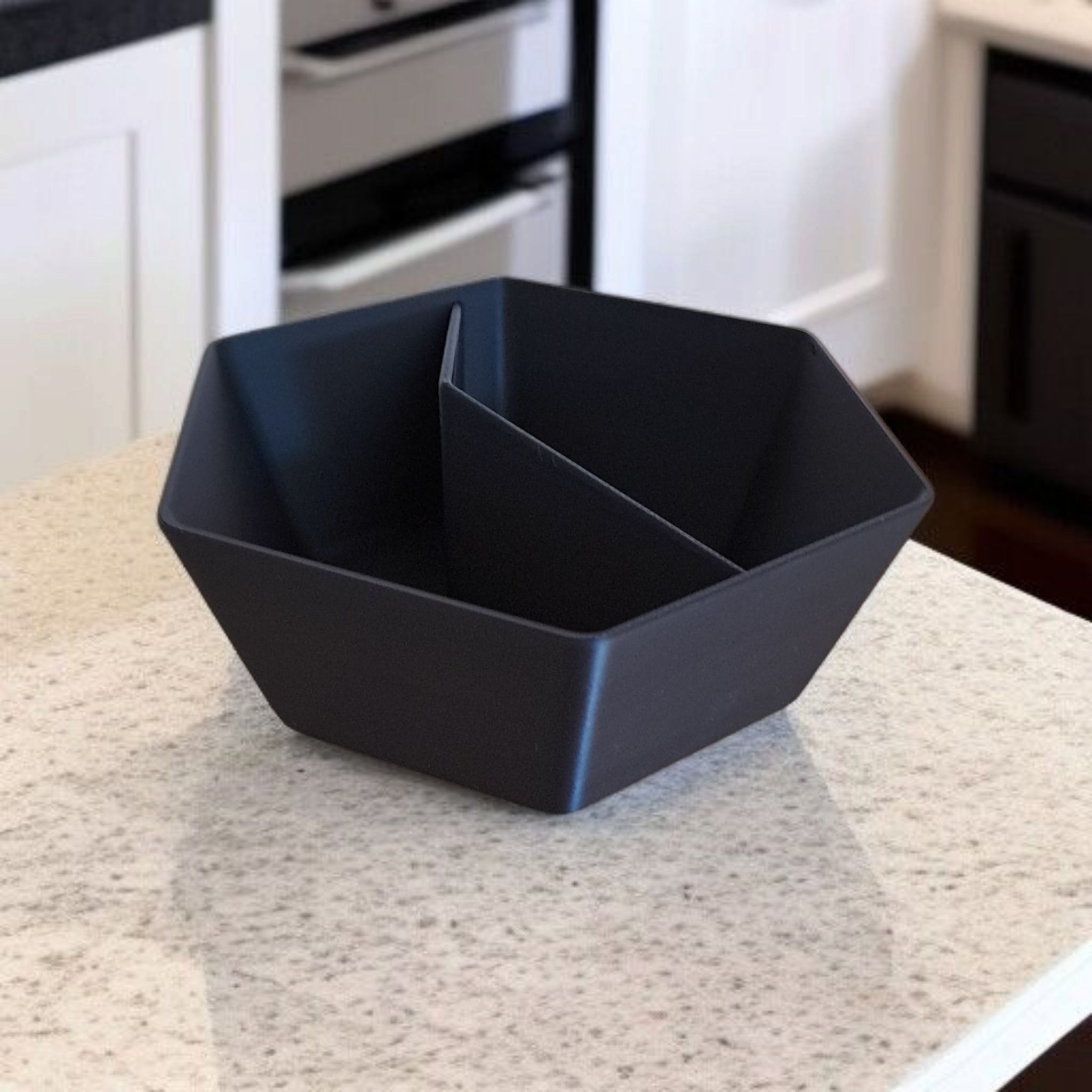 Pistachio Bowl With Two Compartments 3D print product image 3 by Deltaprints