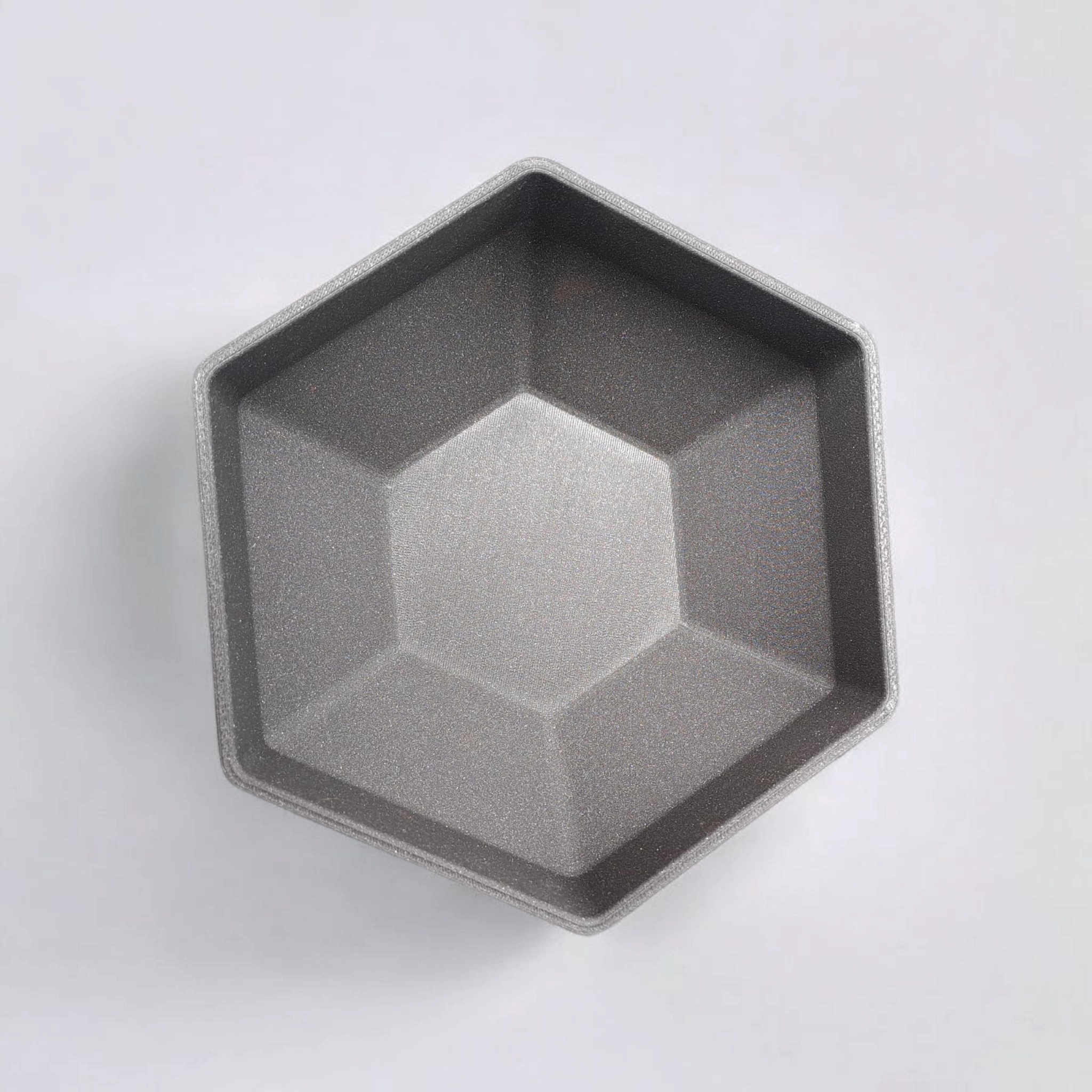 Minimalist Hexagonal Bowl 3D print product image 4 by Deltaprints