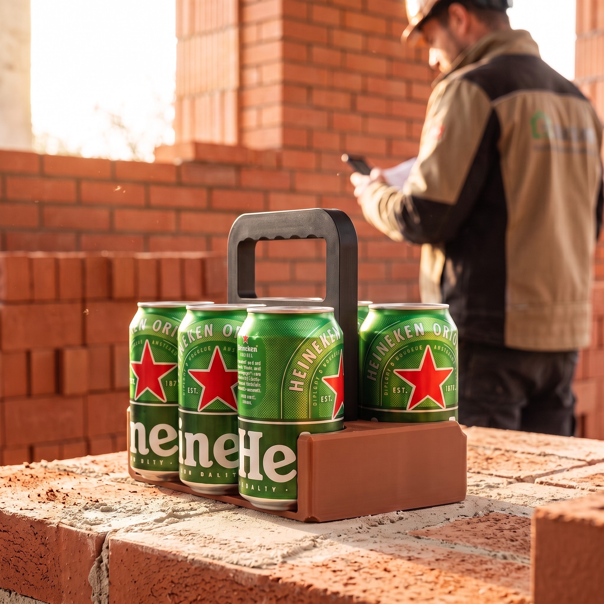 Beer Brick – The Ultimate Can Caddy 3D print product image 2 by Deltaprints