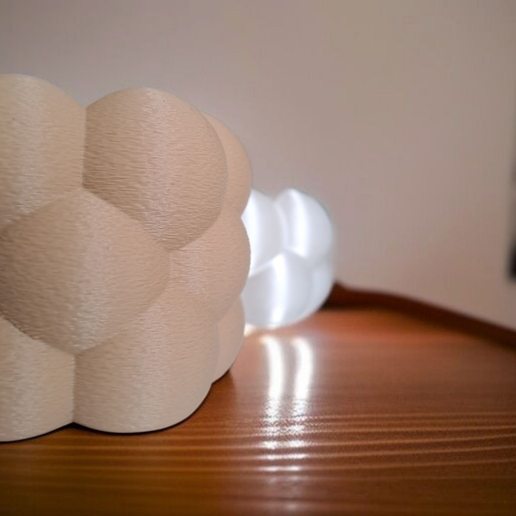 Big Bubbles Tealight Candle Holder Set 3D print product image 3 by Deltaprints