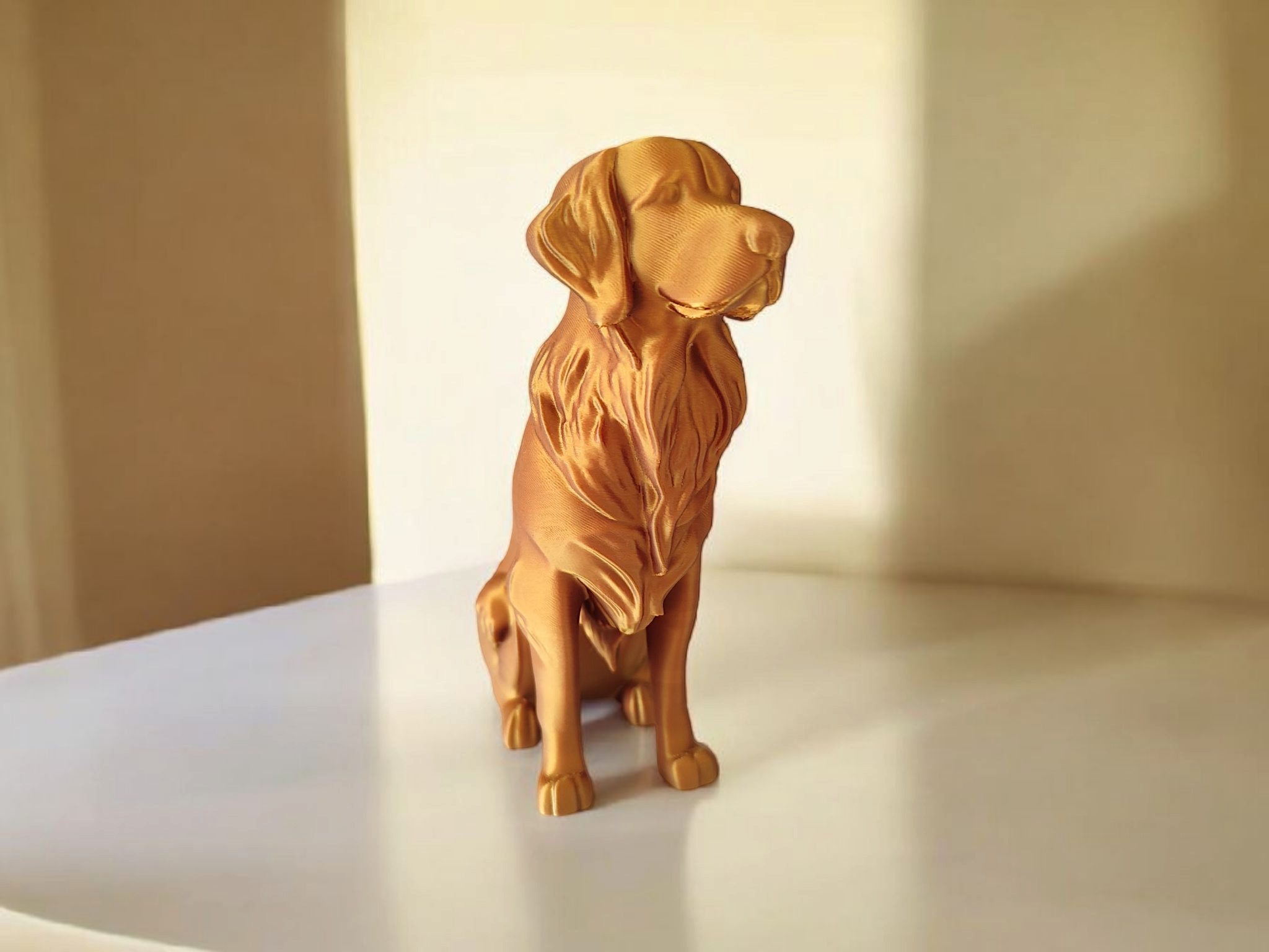 Sculpture #9 – „Golden Retriever“ 3D print product image 2 by Deltaprints