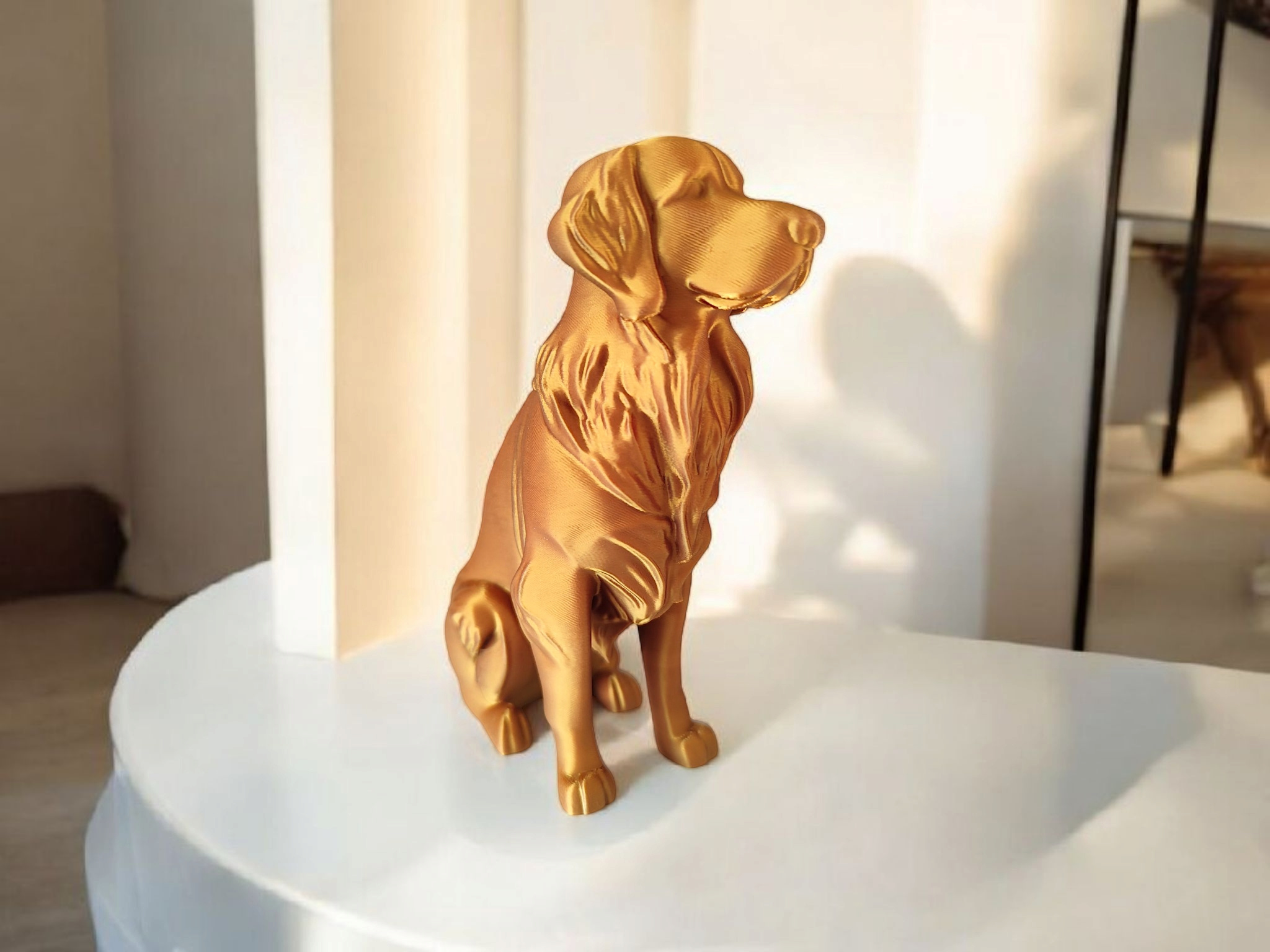 Sculpture #9 – „Golden Retriever“ 3D print product image 4 by Deltaprints