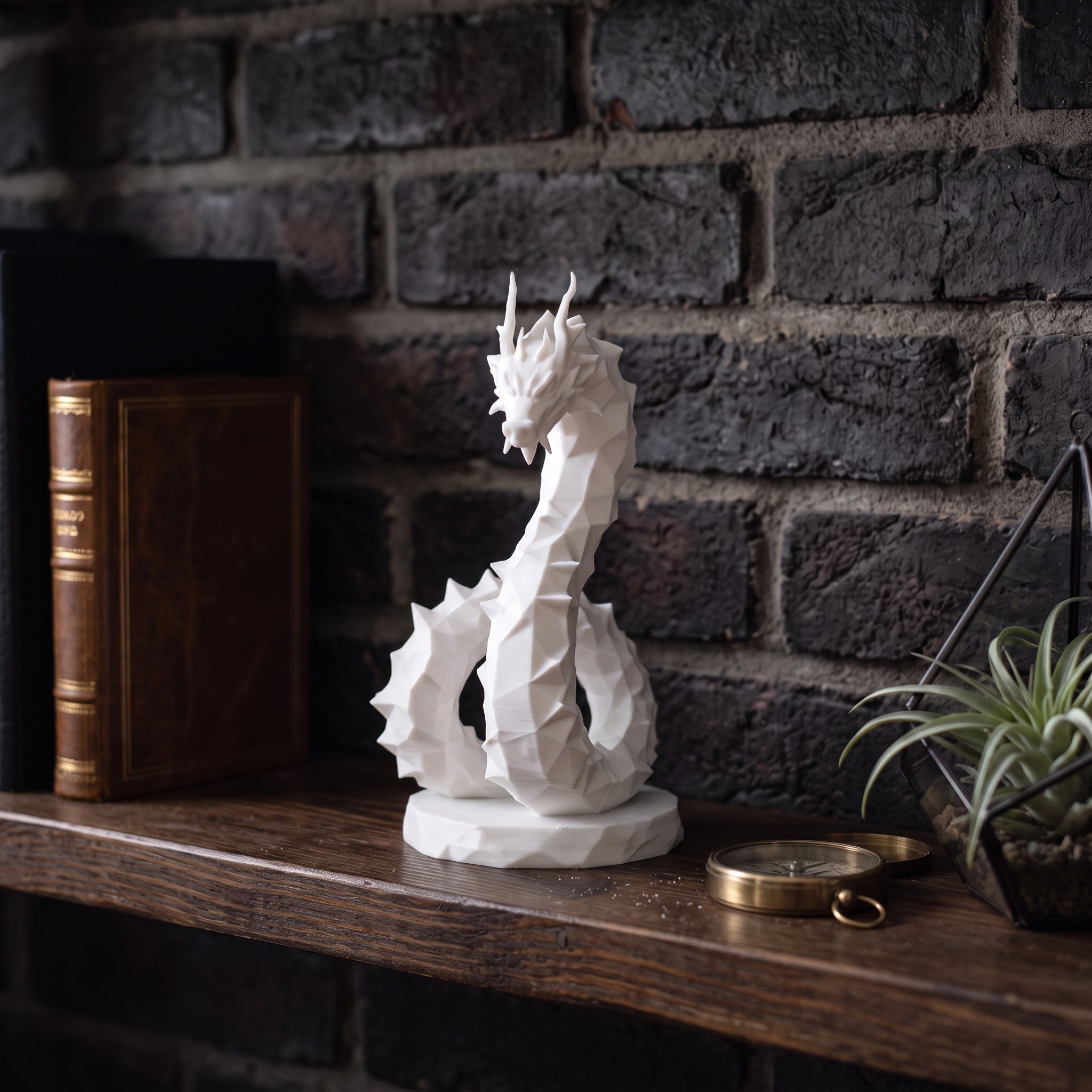 Sculpture #61 – Low Poly Hydra Dragon 3D print product image 4 by Deltaprints