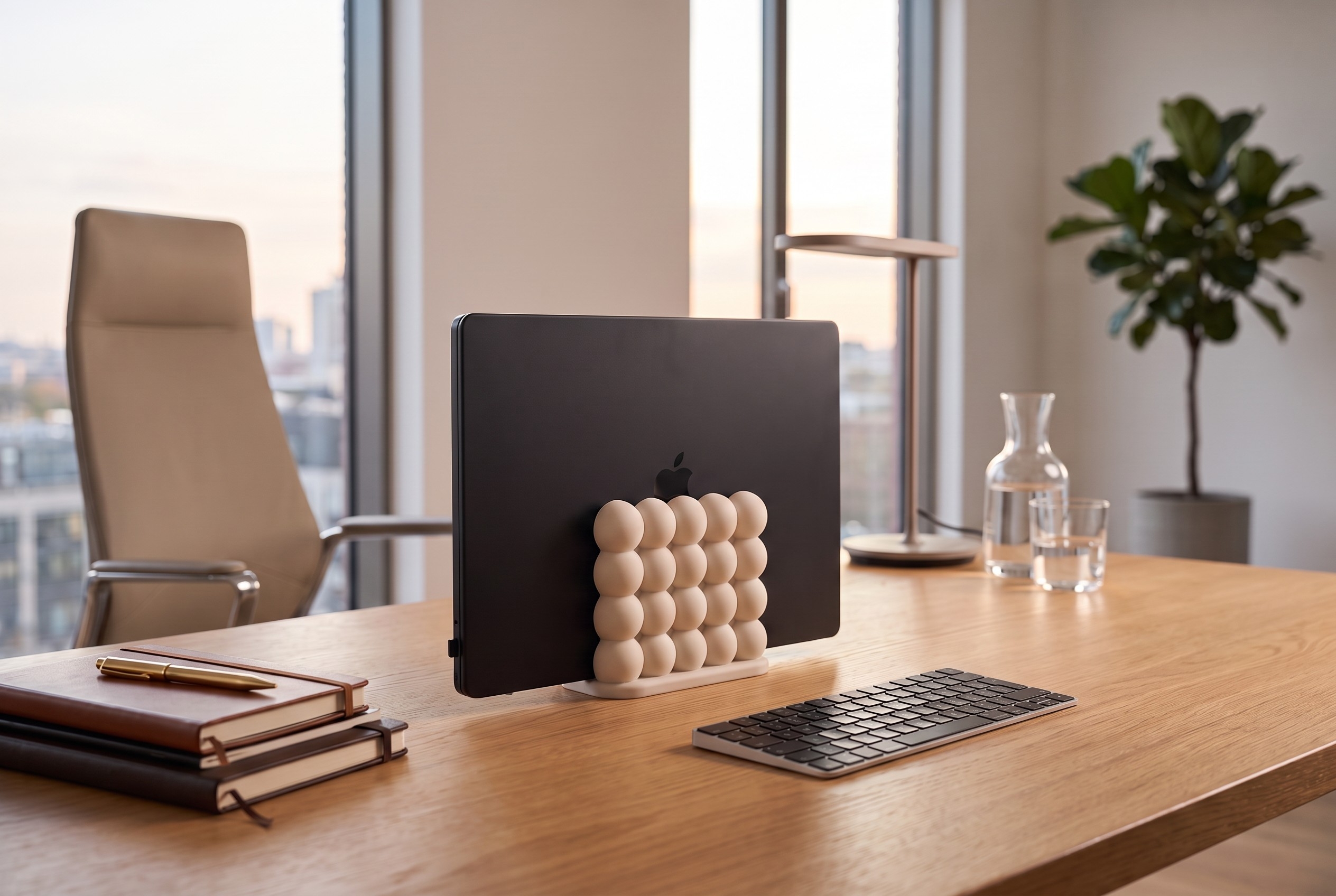 „Bubble Bob“ Vertical Laptop Stand commercial STL file Desk Accessories by Deltaprints