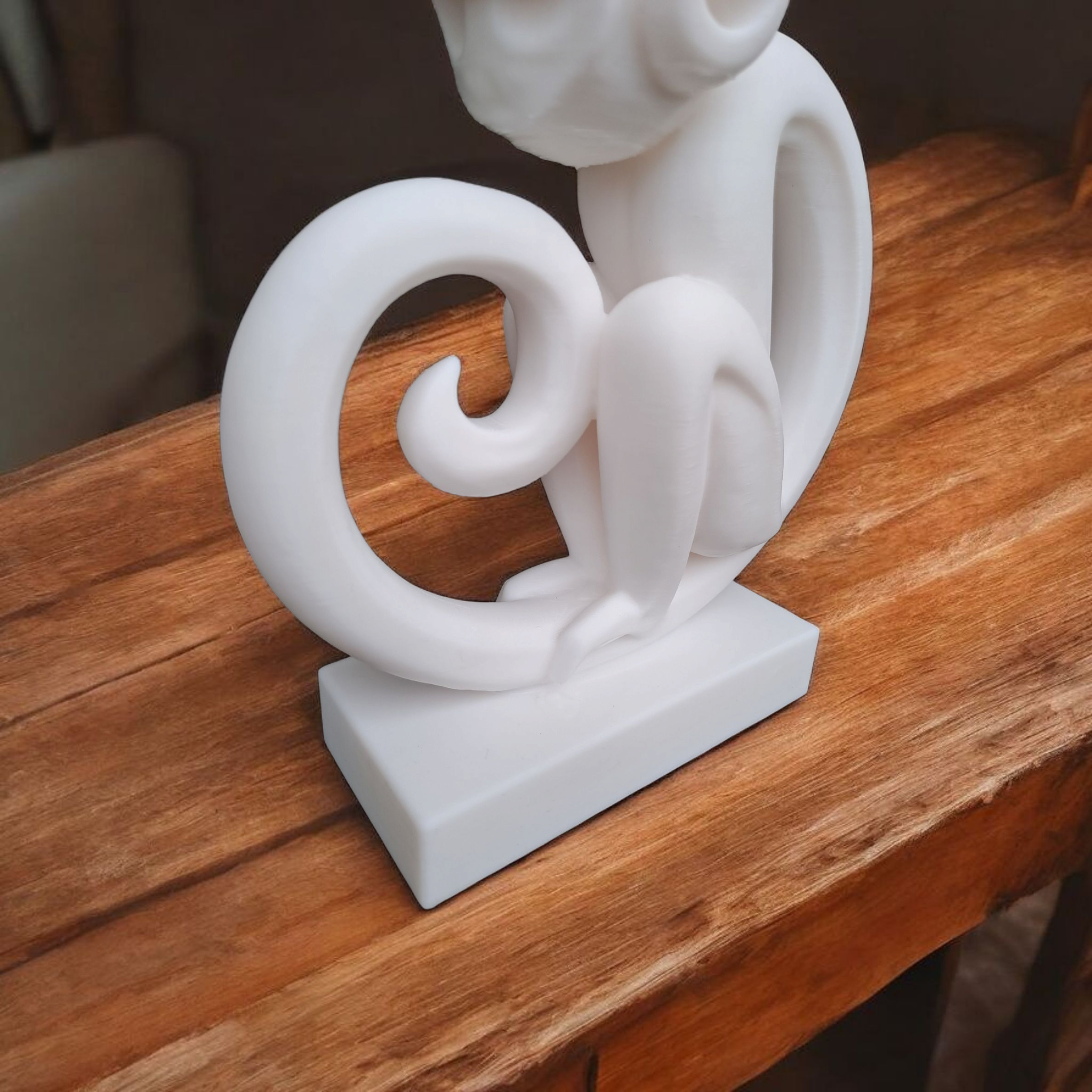 Sculpture #14 – Minimalist Monkey Magic 3D print product image 3 by Deltaprints