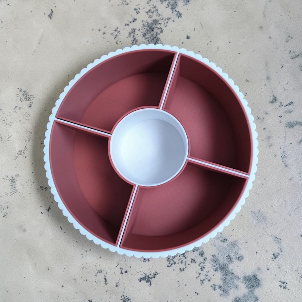 360-Degree Rotatable Ribbed Multi-Tray 3D print product image 4 by Deltaprints