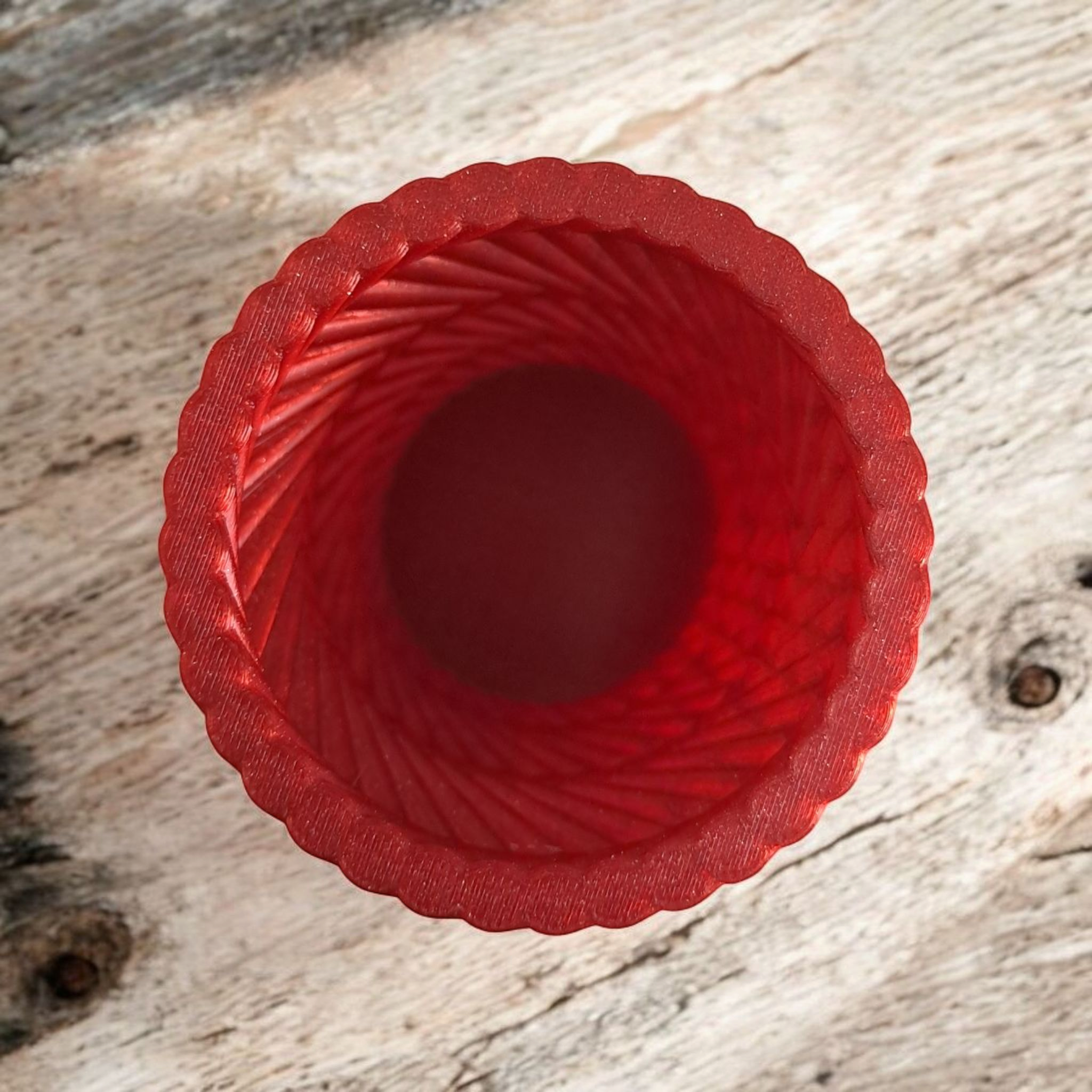 Ribbed Pencilholder or Toothbrush Cup „Rolling Gear“ 3D print product image 3 by Deltaprints
