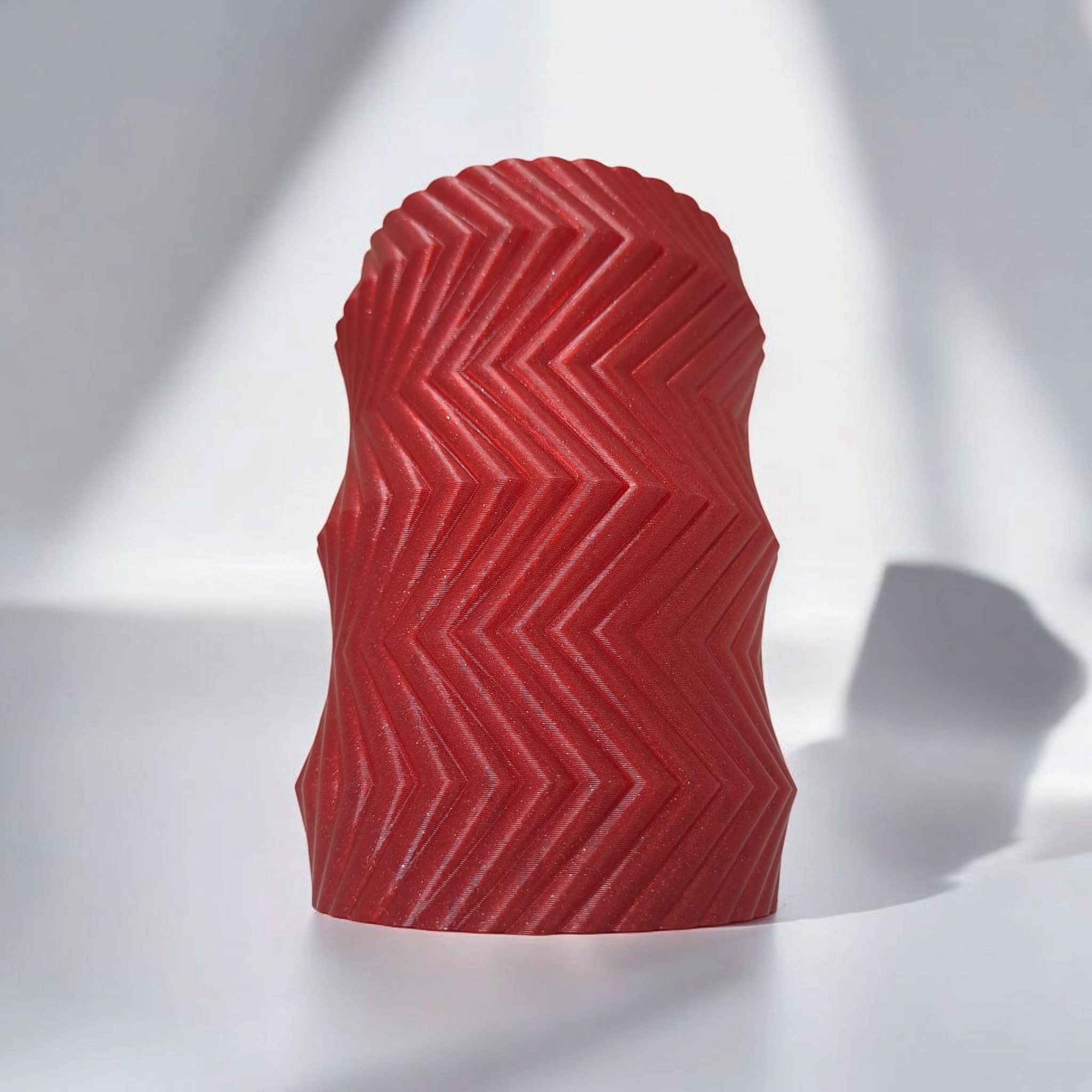 Ribbed Pencilholder or Toothbrush Cup „Rolling Gear“ 3D print product image 2 by Deltaprints