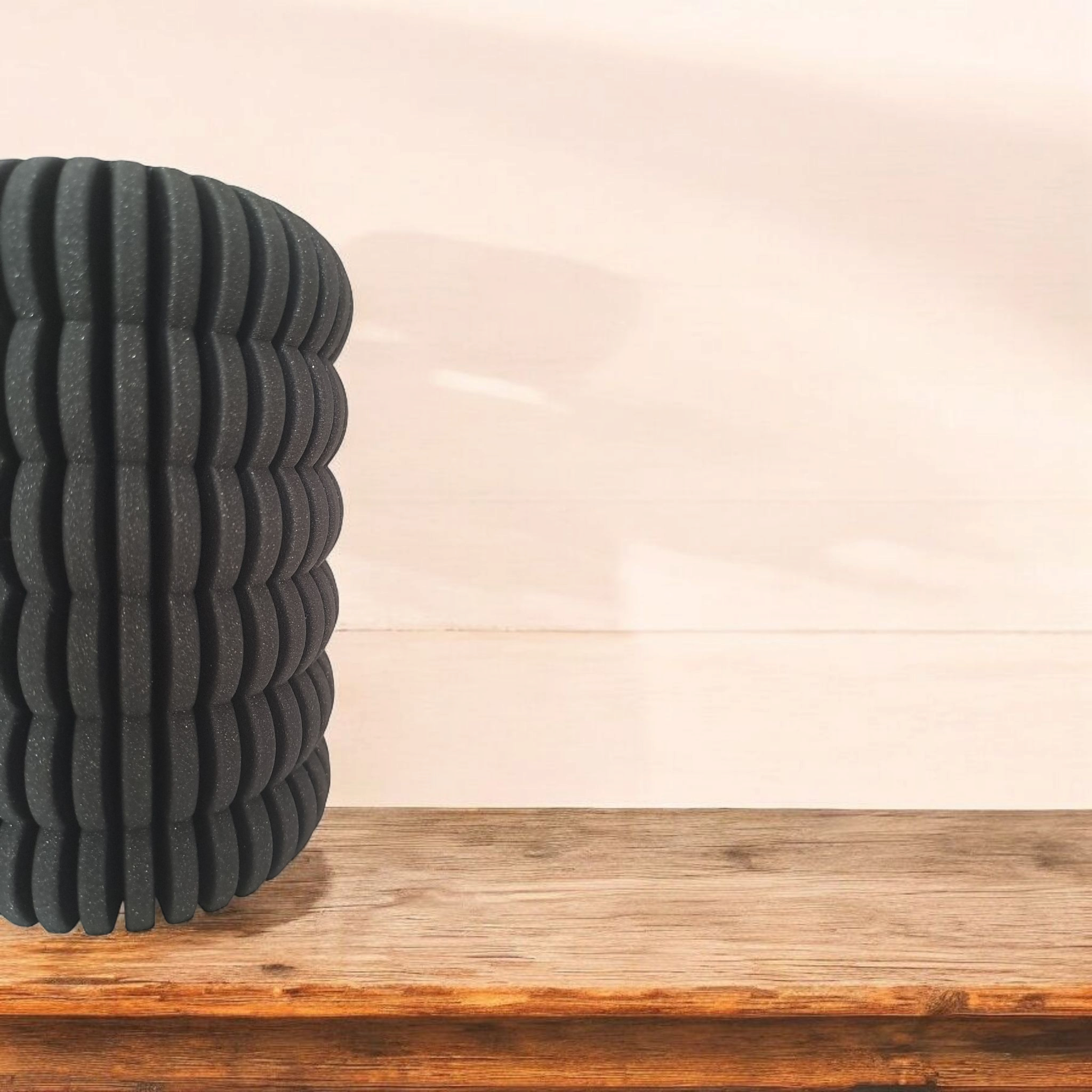 Pencil or Toothbrush Cup with Ribbed Rings 3D print product image 2 by Deltaprints