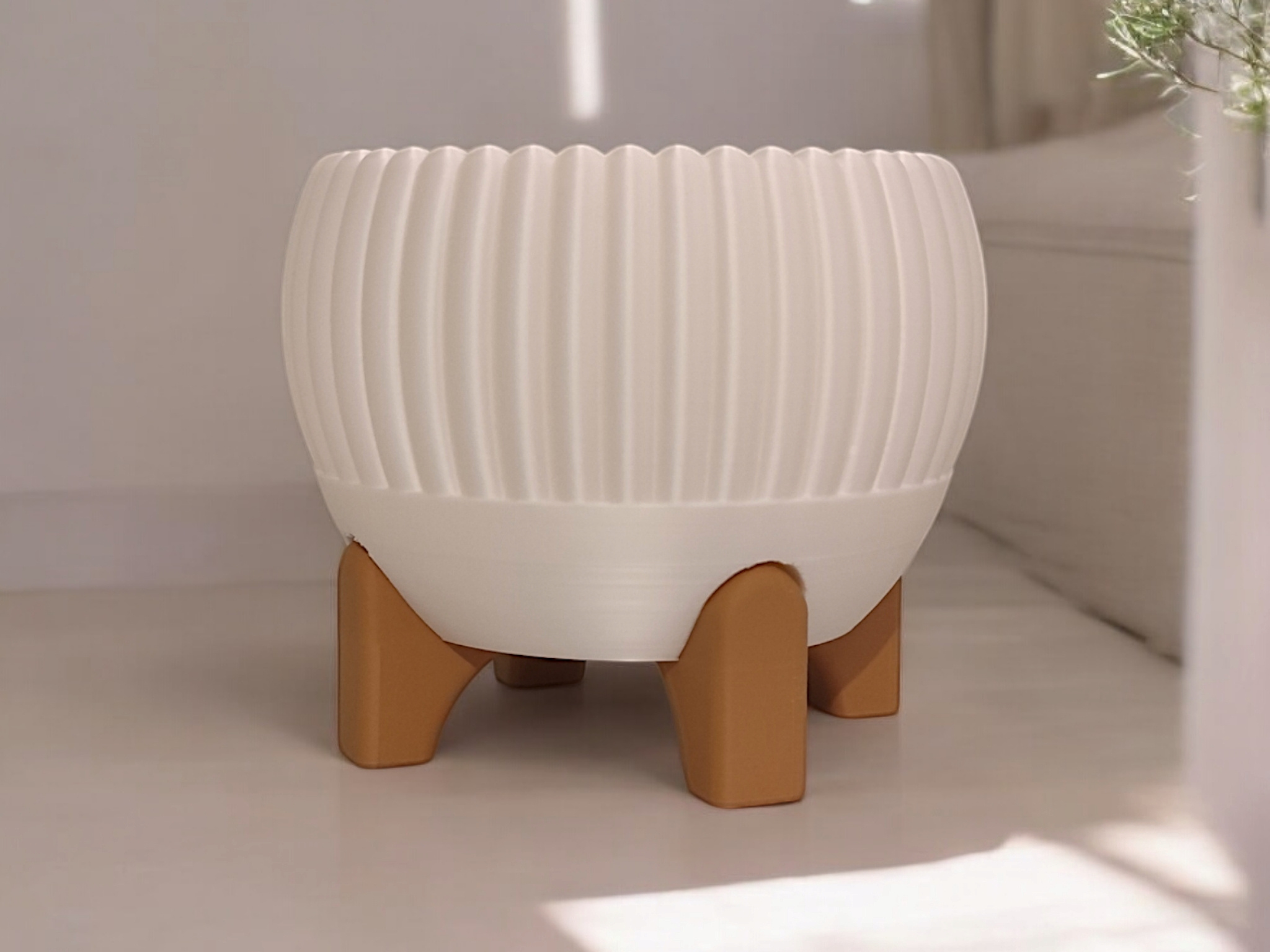Mid-Century Plant Pot „Luma“ 3D print product image 3 by Deltaprints