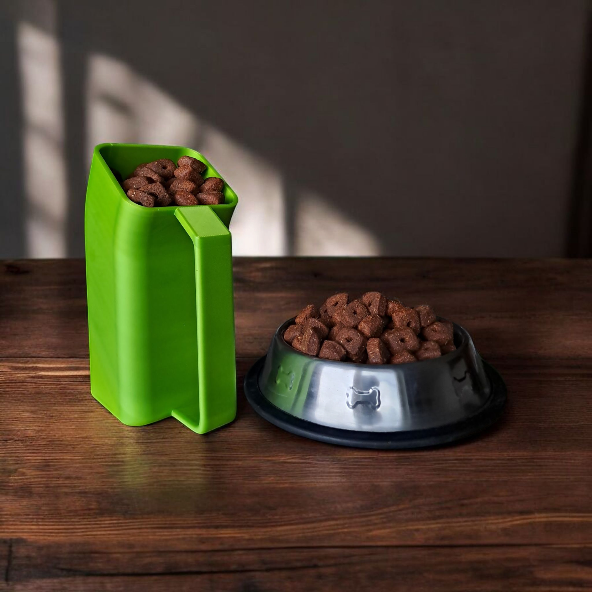Modern Curved Pet Food Scoop 3D print product image 4 by Deltaprints