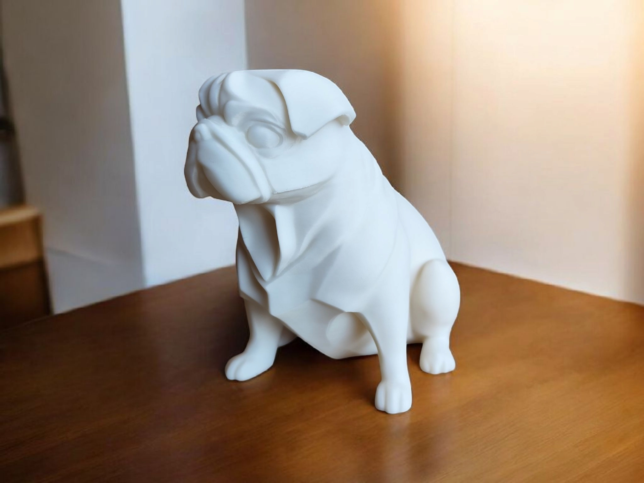 Sculpture #12 – The Chubby Pug 3D print product image 2 by Deltaprints