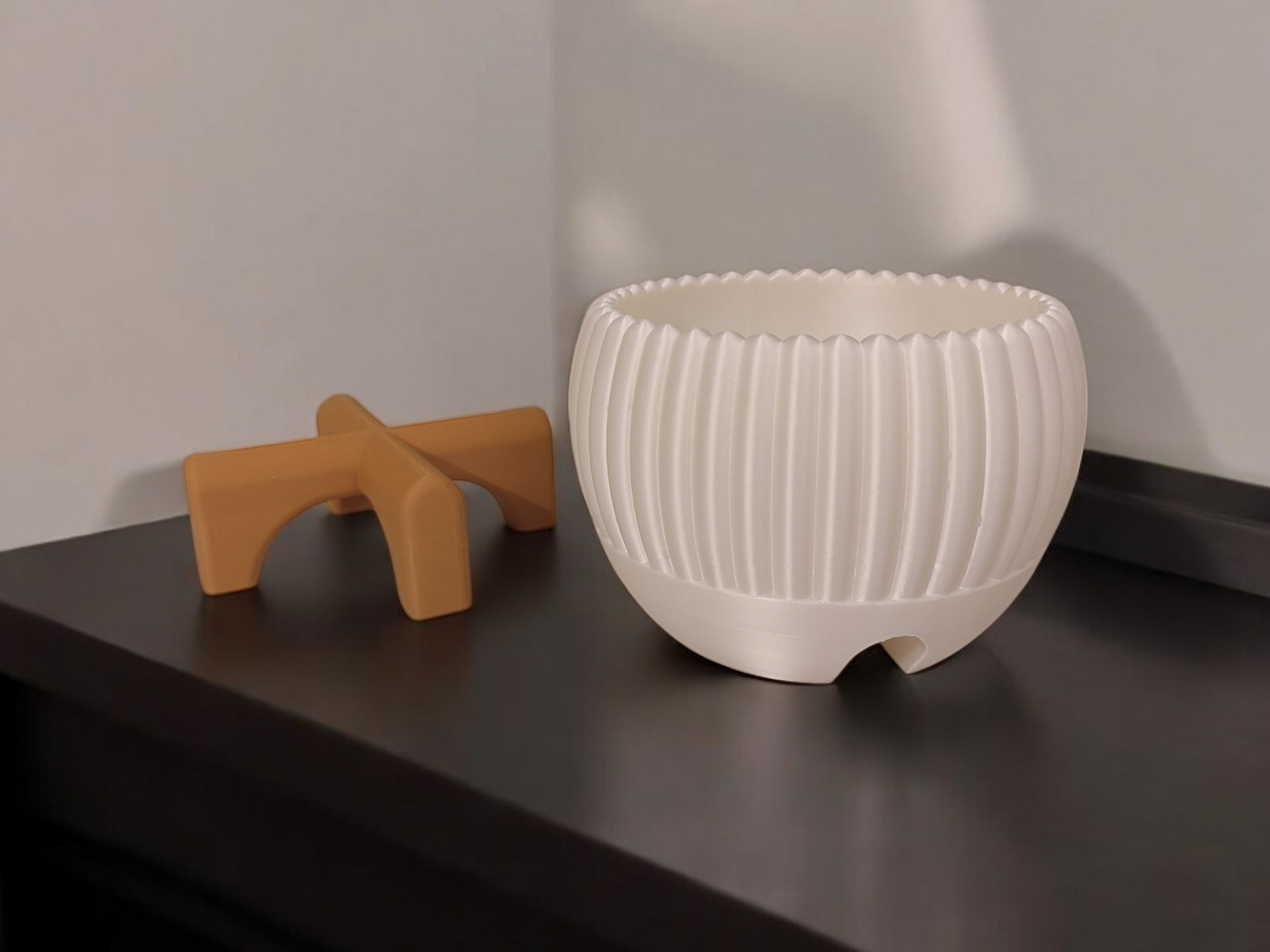 Mid-Century Plant Pot „Luma“ 3D print product image 4 by Deltaprints