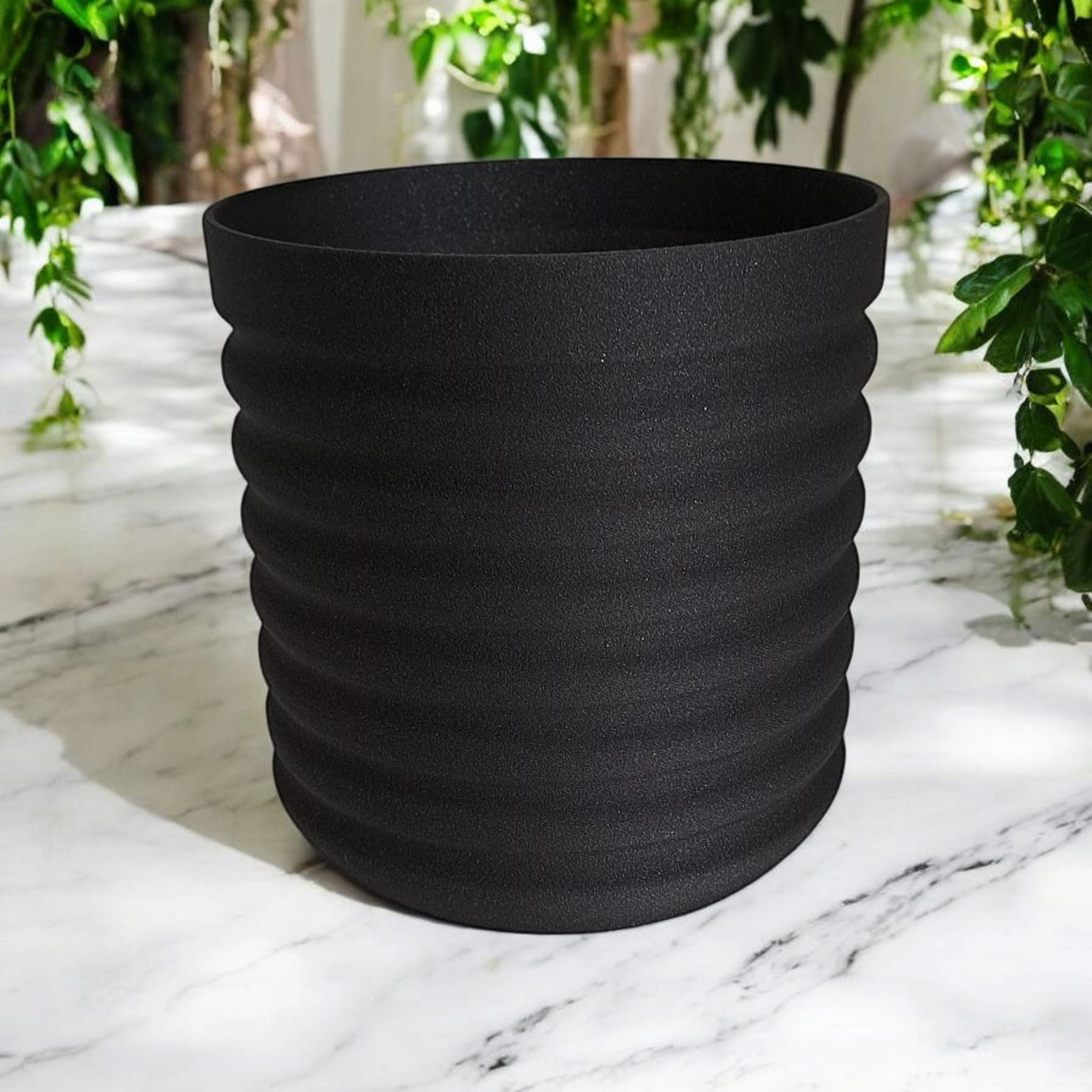 Modern Wavy Planter „RippleBloom“ 3D print product image 4 by Deltaprints