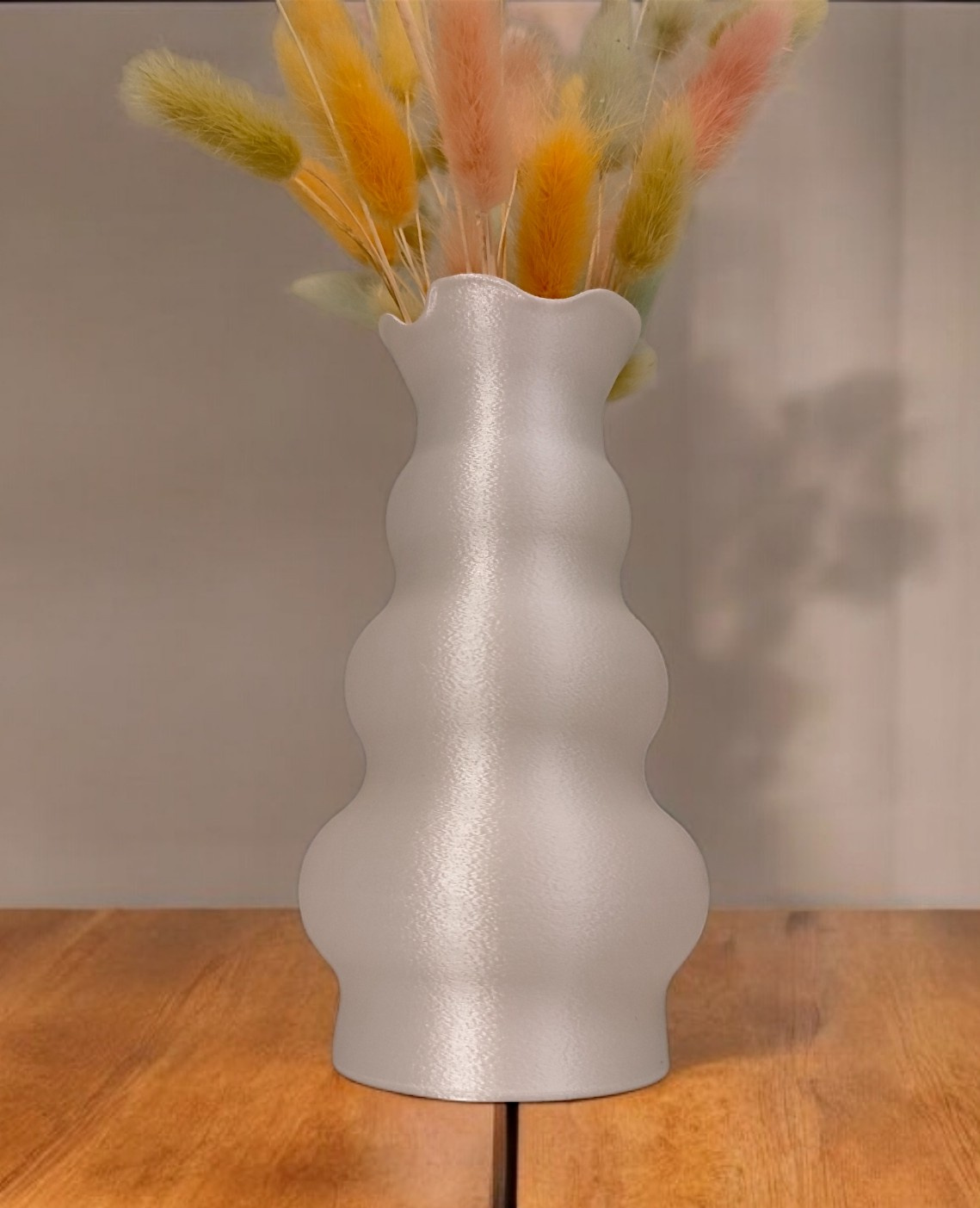 Playful Tulip- Head Shaped Vase 3D print product image 2 by Deltaprints