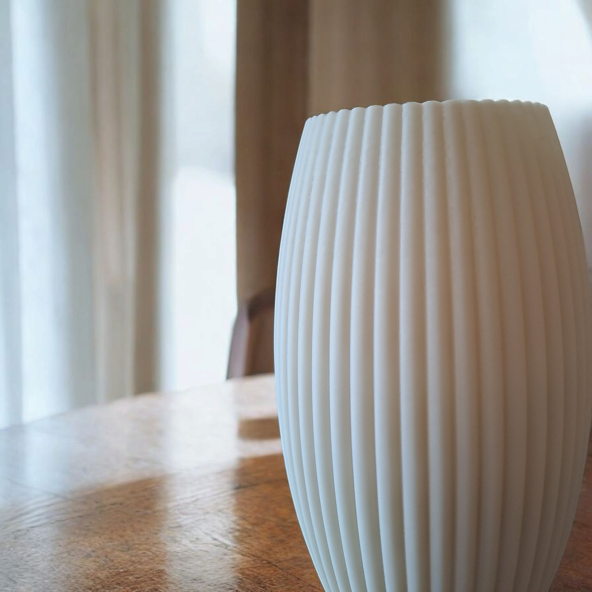 Ribbed Design Vase „Alexia“ 3D print product image 3 by Deltaprints
