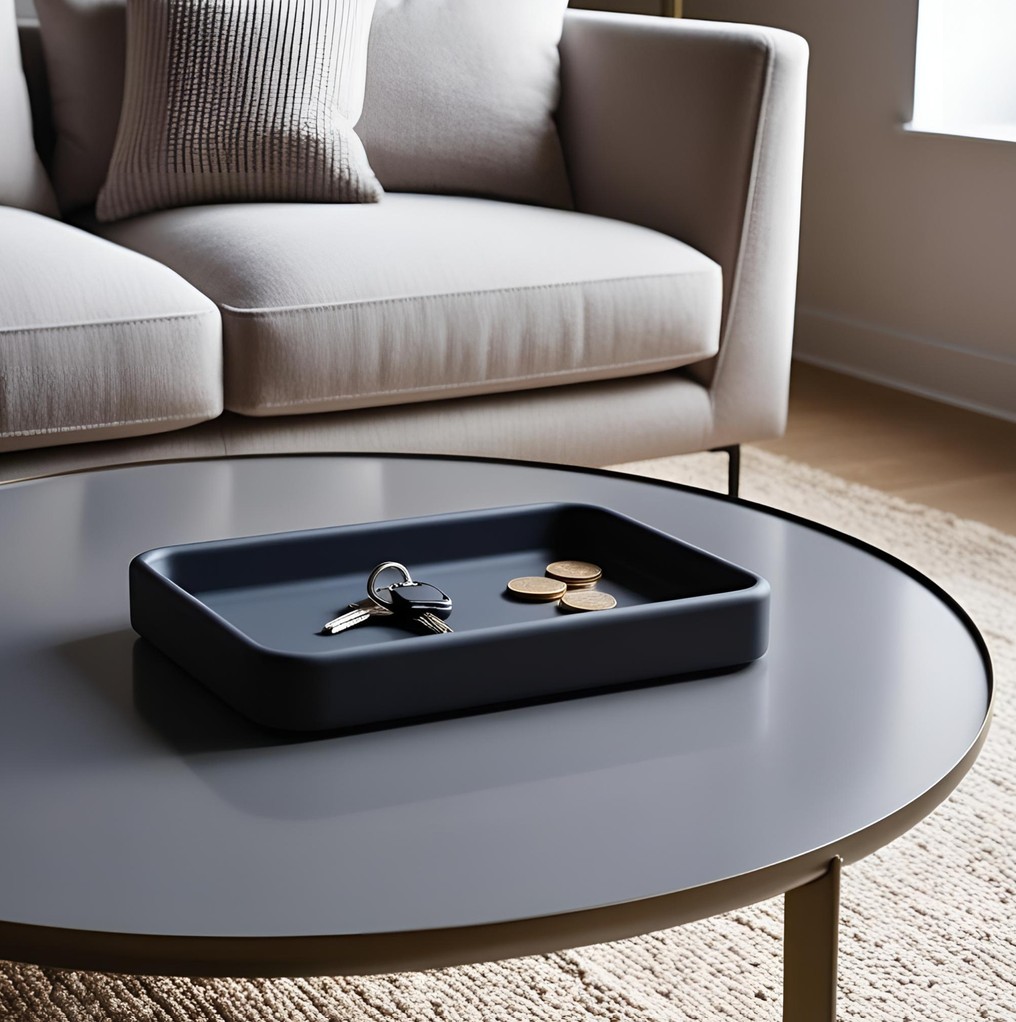 Modern, Minimalist Rectangular Catchall Tray commercial STL file Trays for Keys & Coins by Deltaprints