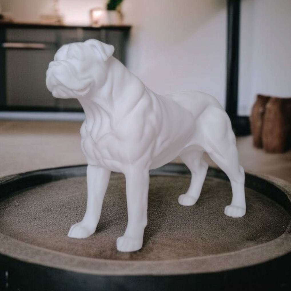 Sculpture #15 – American Bulldog commercial STL file Sculptures by Deltaprints