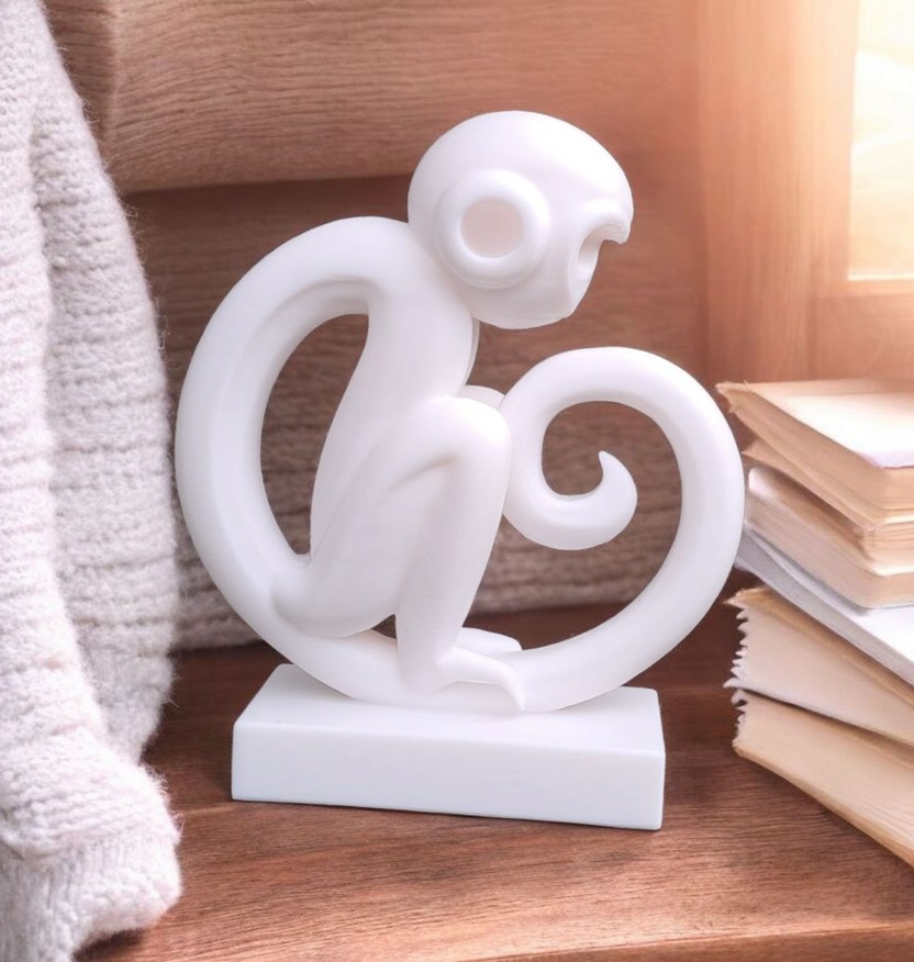Sculpture #14 – Minimalist Monkey Magic – commercial STL model for 3D printing by Deltaprints
