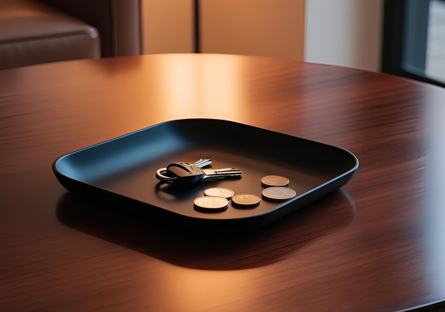 Square Design Catchall Tray – commercial STL model for 3D printing by Deltaprints