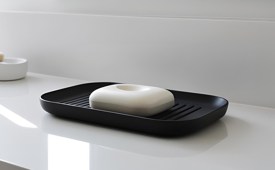 Minimalist Designer Soap Dish – commercial STL model for 3D printing by Deltaprints