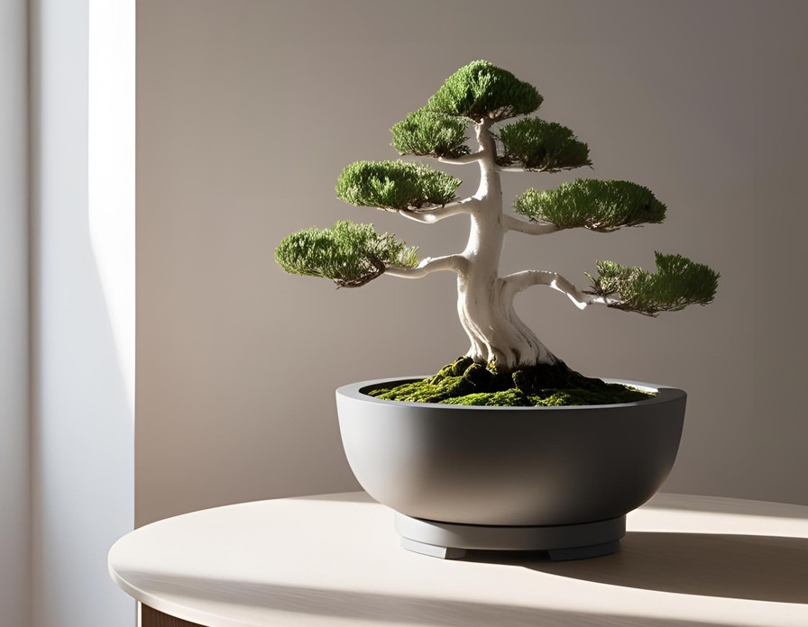 Modern Minimalist Bonsai Pot with Drip Tray commercial STL file Plants & Planters by Deltaprints