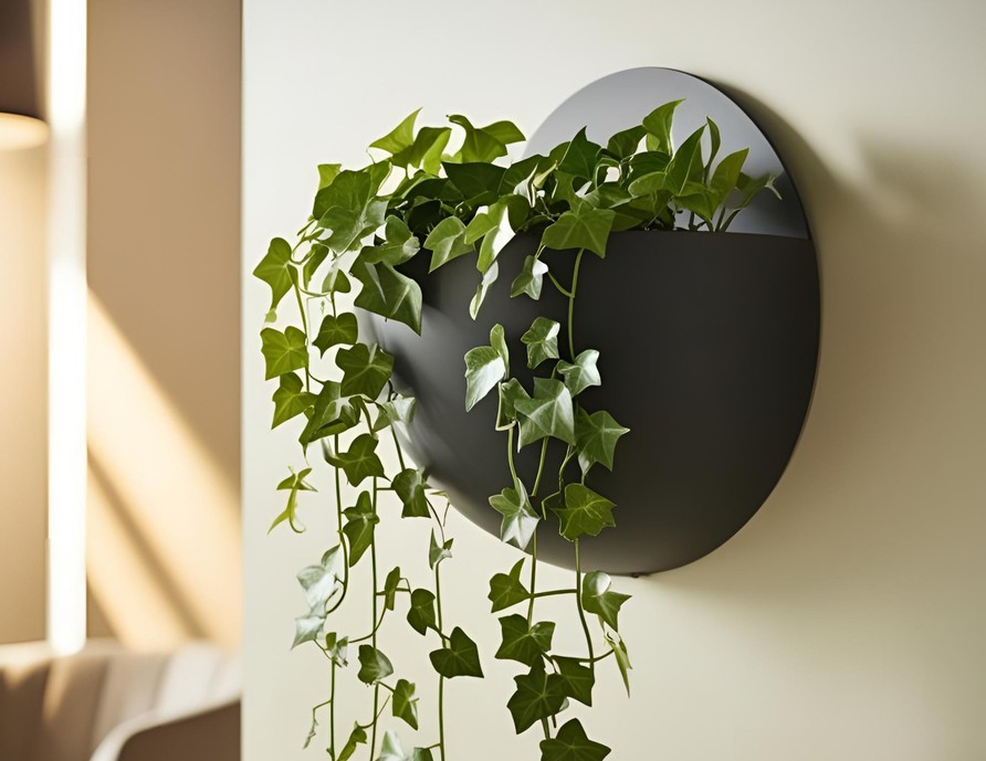 Wall-mounted ball plant pot – commercial STL model for 3D printing by Deltaprints