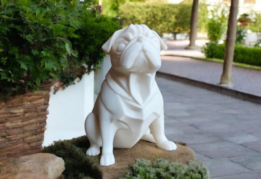 Sculpture #12 – The Chubby Pug – commercial STL model for 3D printing by Deltaprints