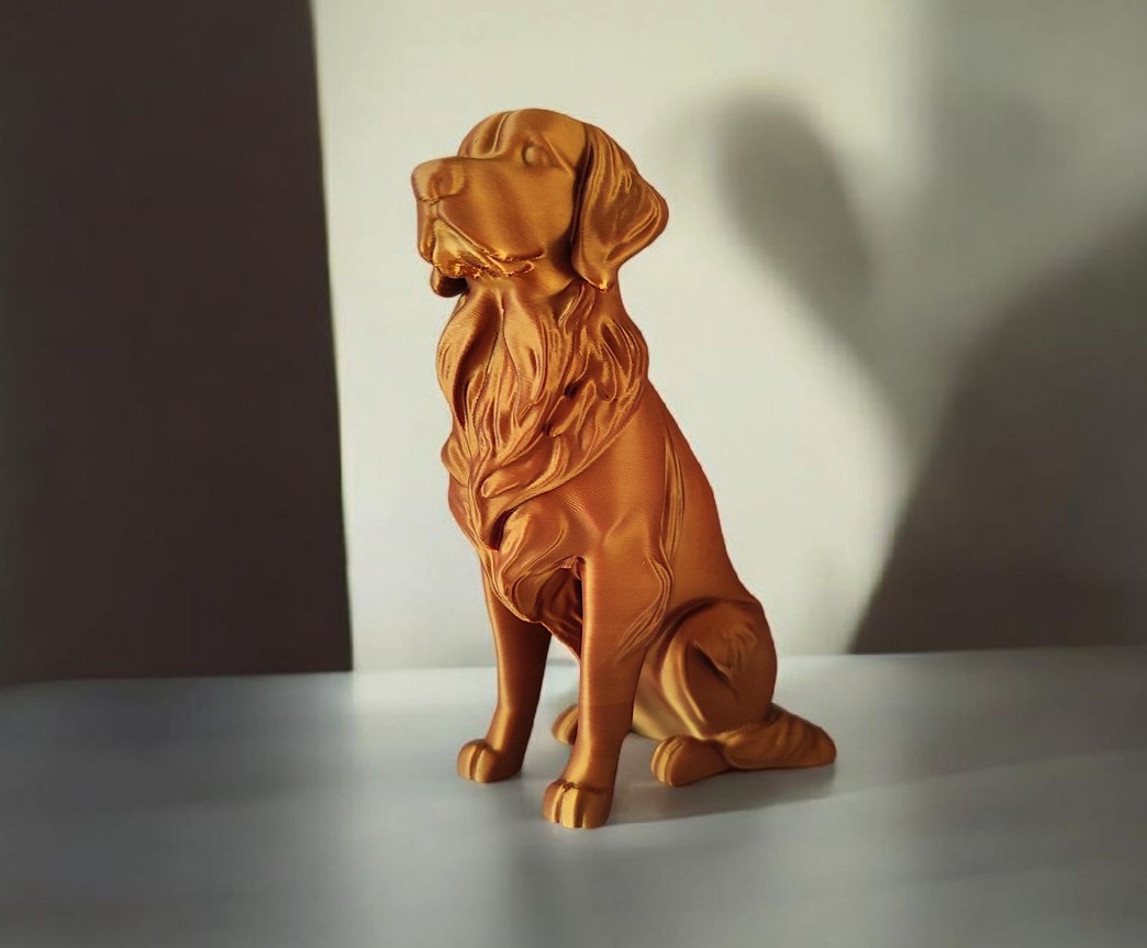 Sculpture #9 – „Golden Retriever“ commercial STL file Sculptures by Deltaprints