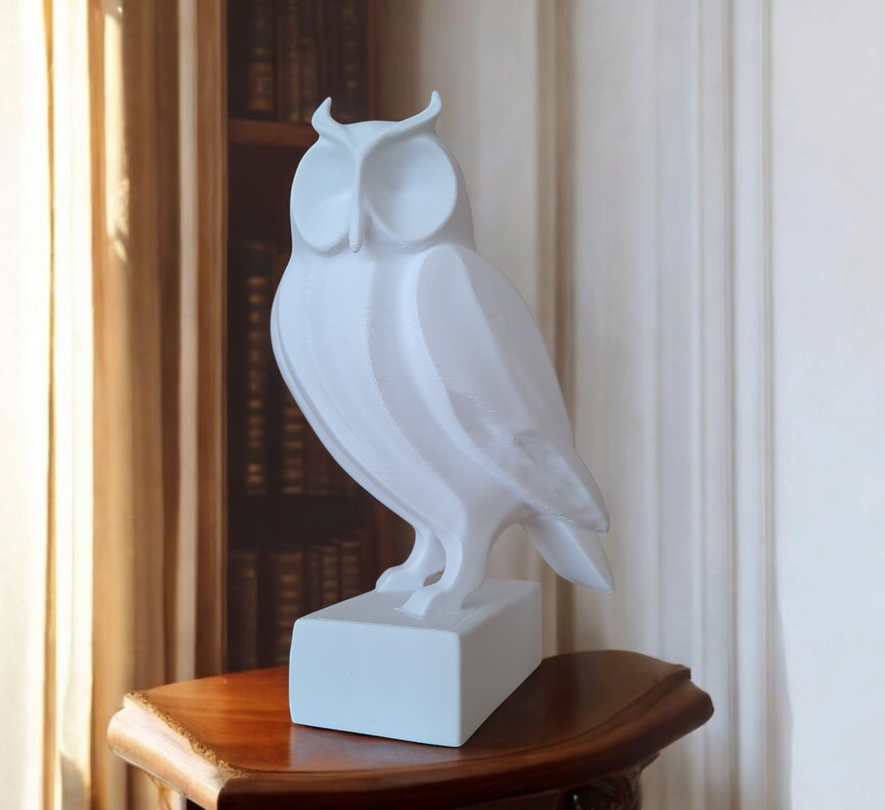 Sculpture #6 – „The Owl“ – commercial STL model for 3D printing by Deltaprints