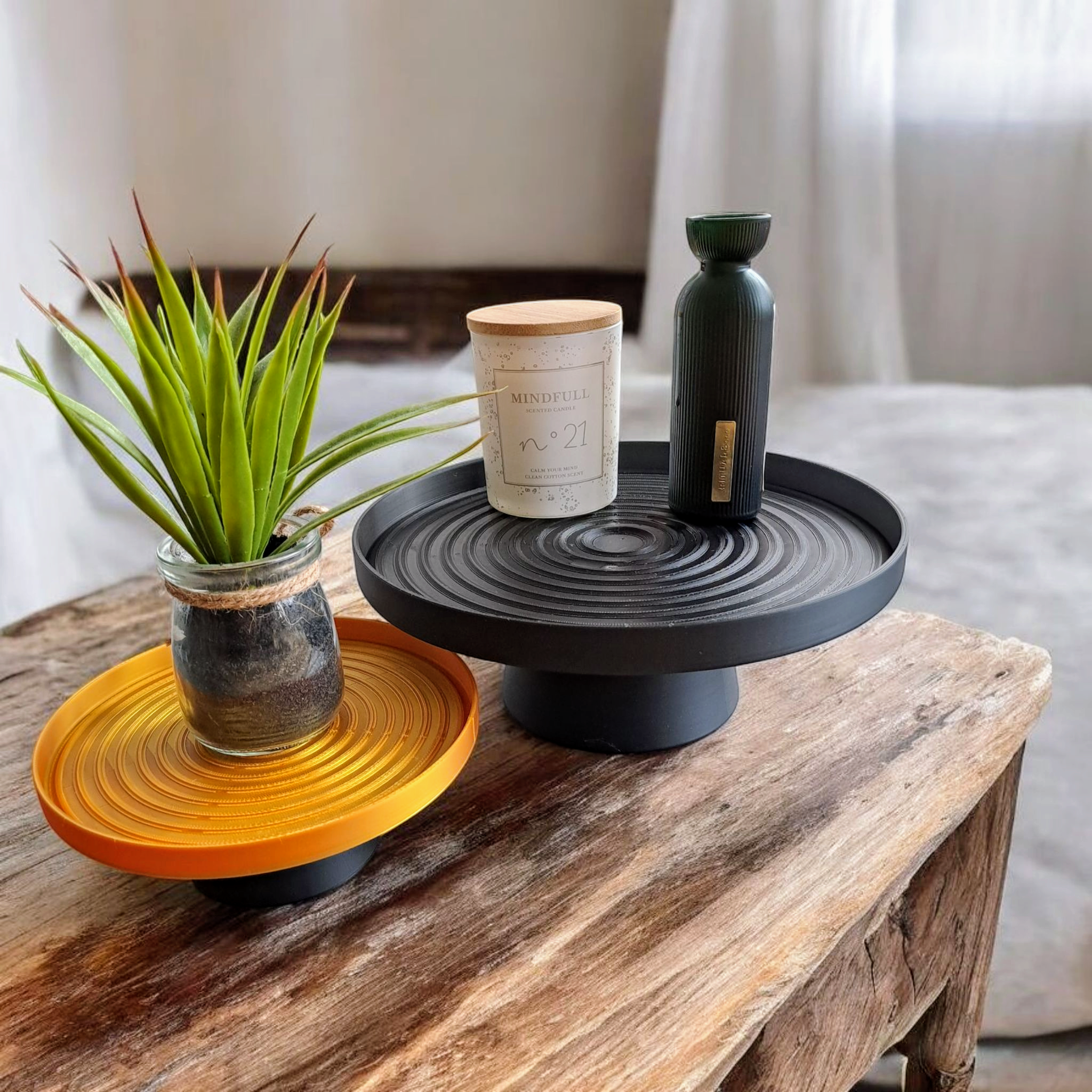 Swirl- Decorative Tray With Stand 3D print product image 2 by Deltaprints
