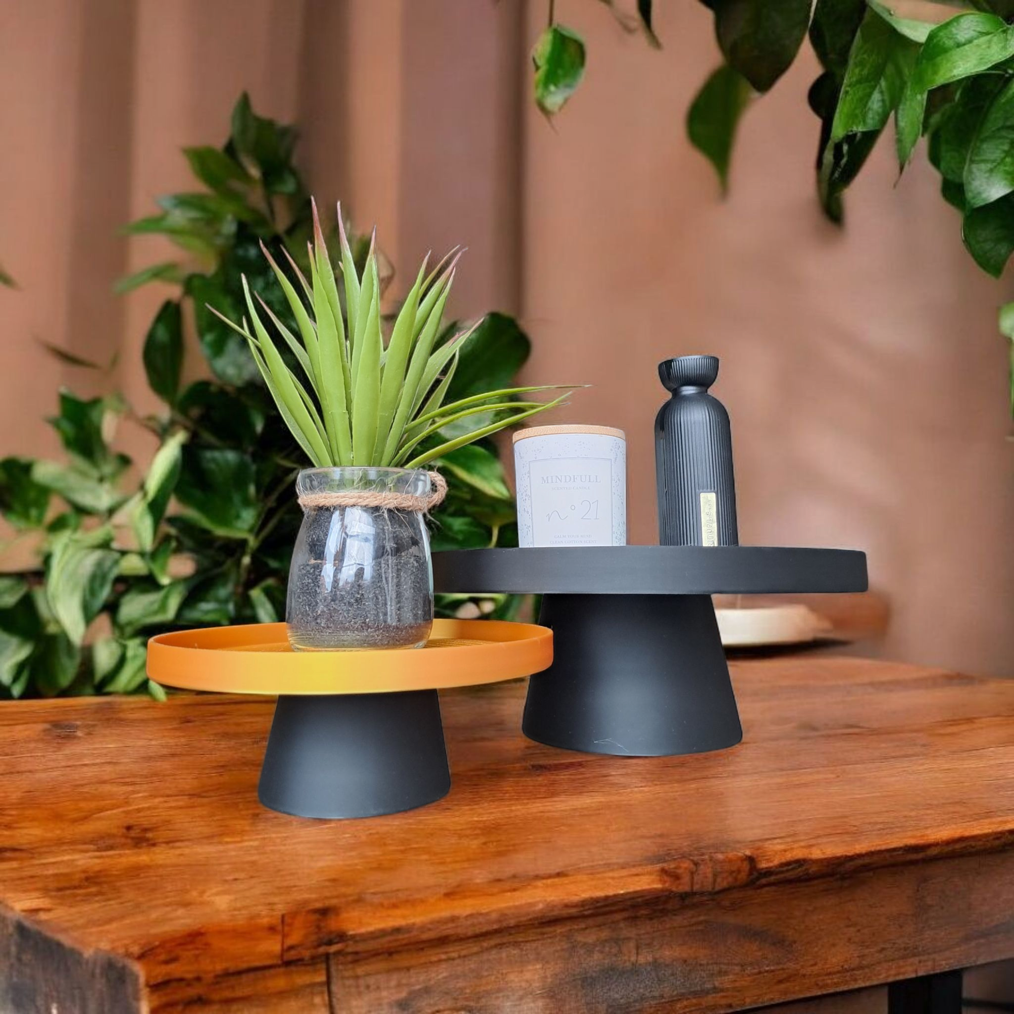 Swirl- Decorative Tray With Stand 3D print product image 4 by Deltaprints