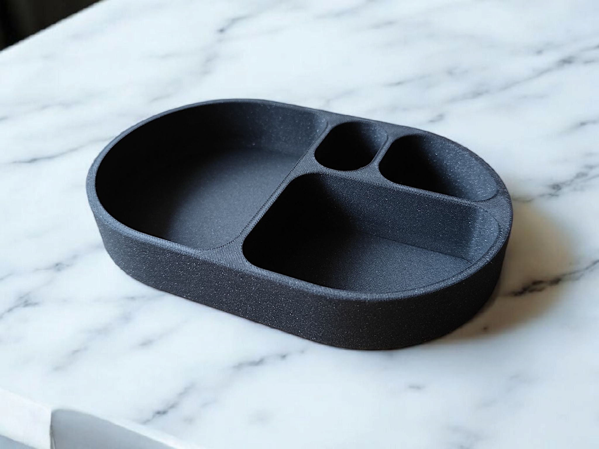 Modern Rounded Key and Coin Tray 3D print product image 3 by Deltaprints