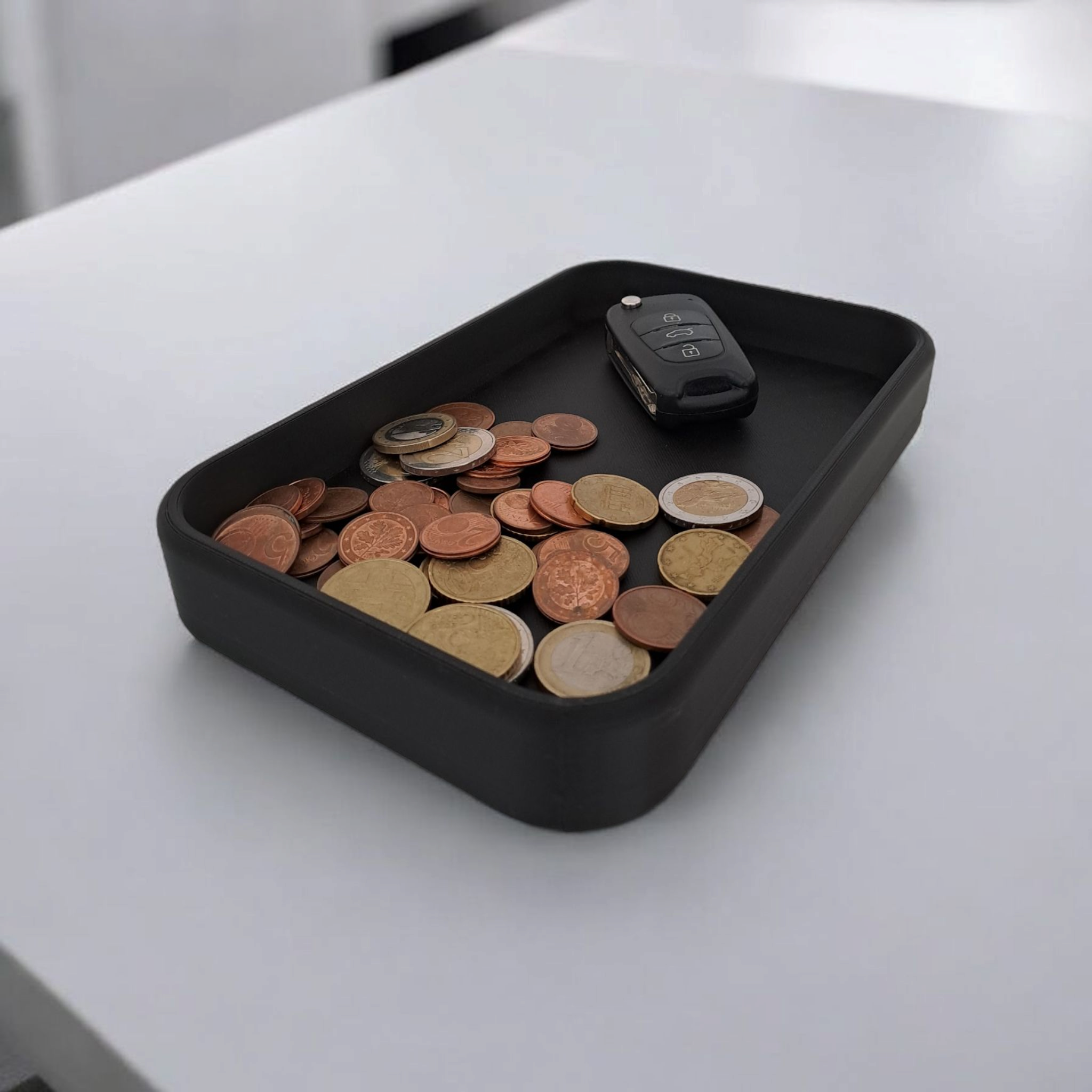 Modern, Minimalist Rectangular Catchall Tray 3D print product image 4 by Deltaprints