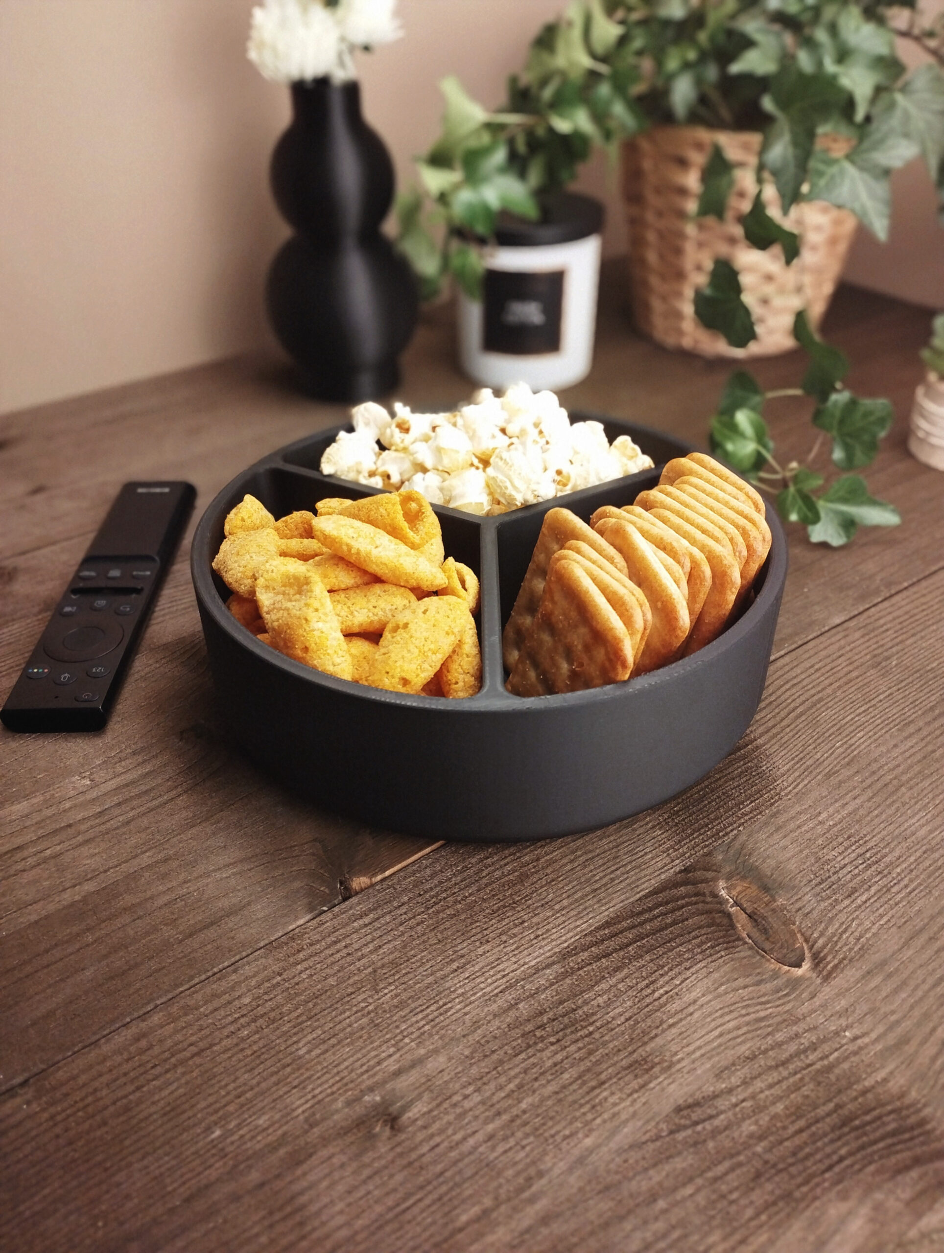 Design Snack Tray „Three Options“ 3D print product image 2 by Deltaprints