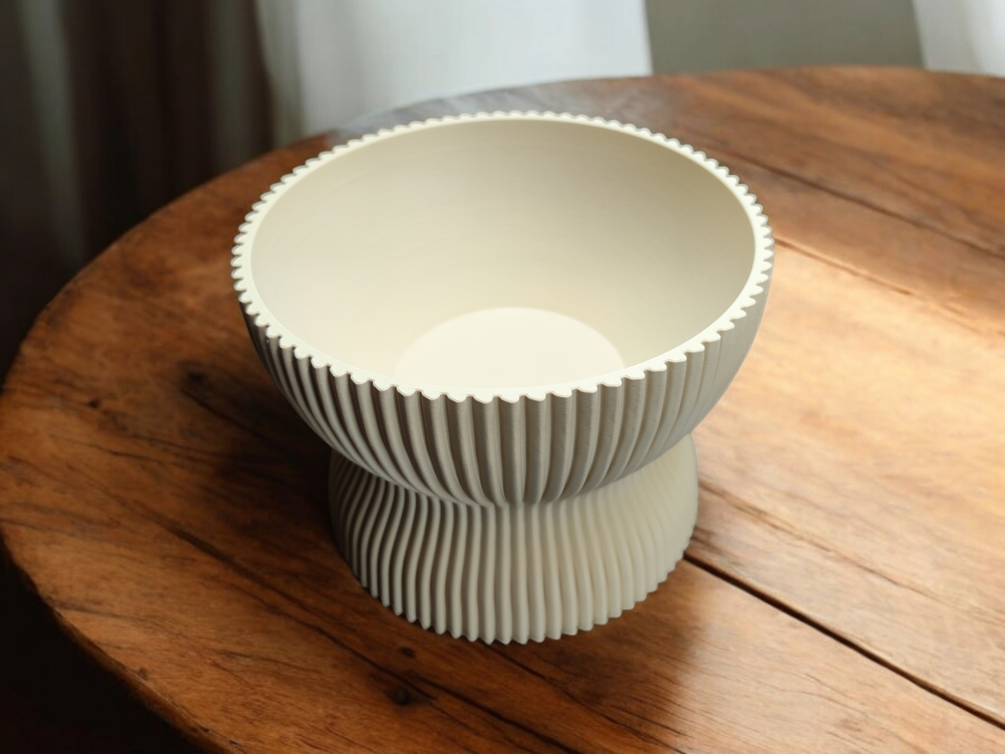 Ribbed Vintage Double Bowl „Emma“ 3D print product image 3 by Deltaprints