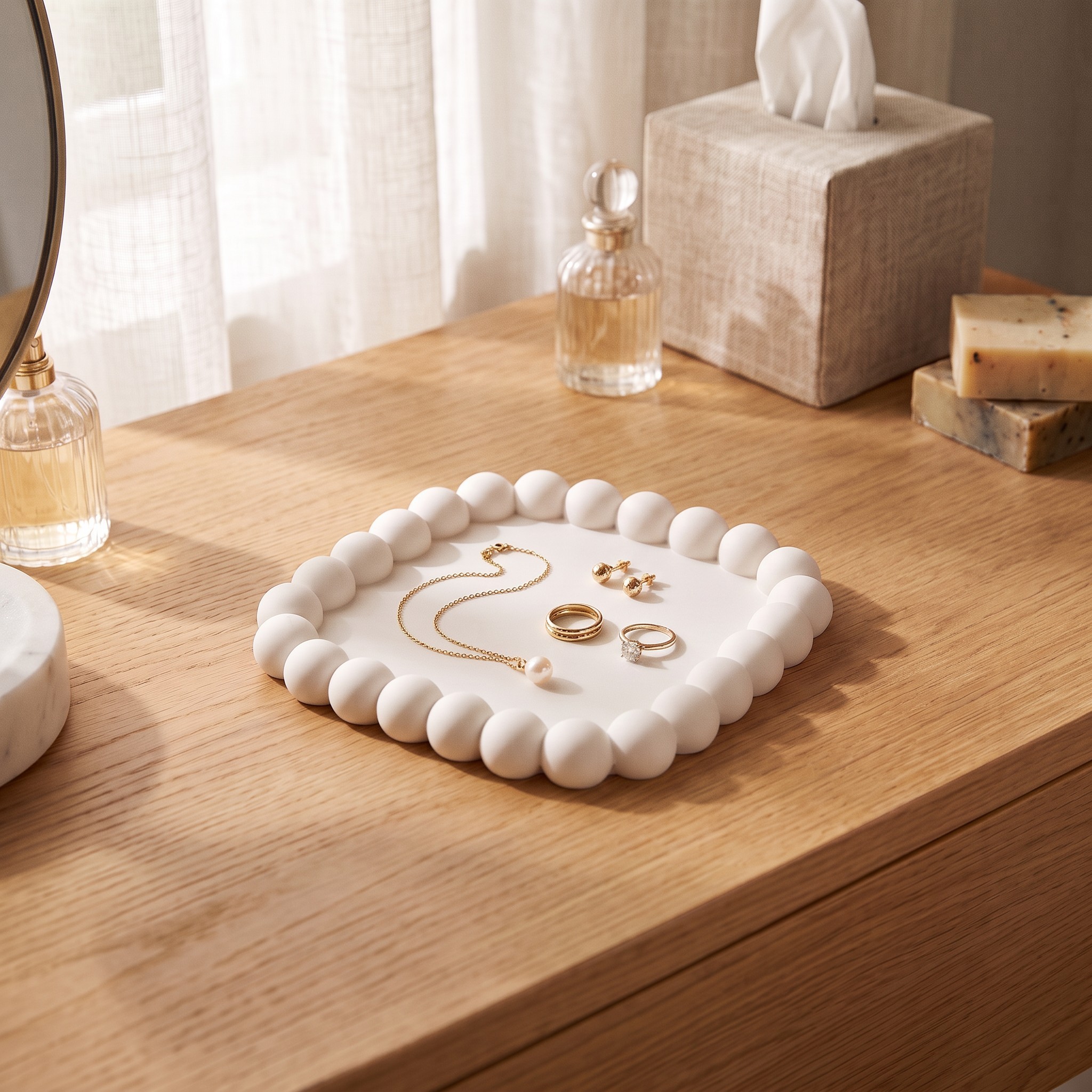 Bubble jewelry tray set 3D print product image 4 by Deltaprints