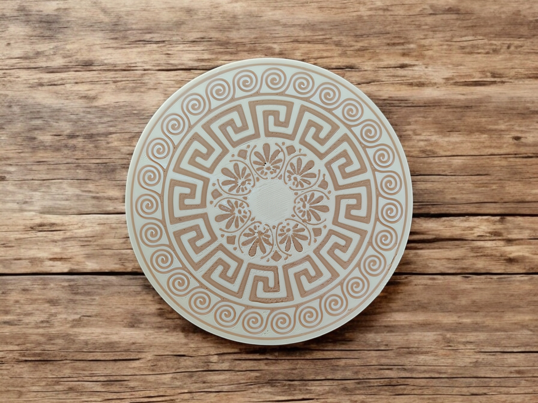 Greek Design Coaster Set 3D print product image 4 by Deltaprints