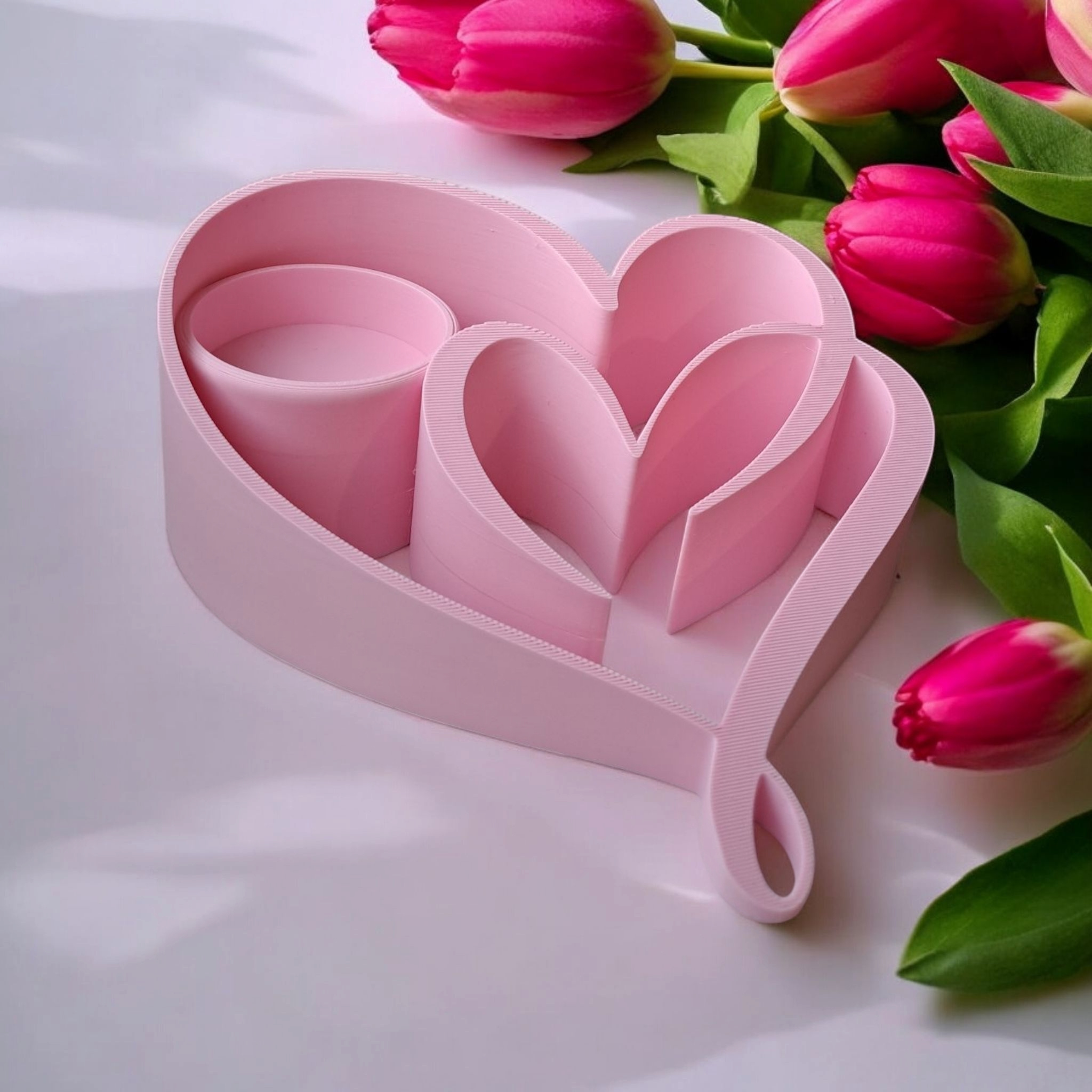 Tealight holder „Two Hearts“ 3D print product image 2 by Deltaprints