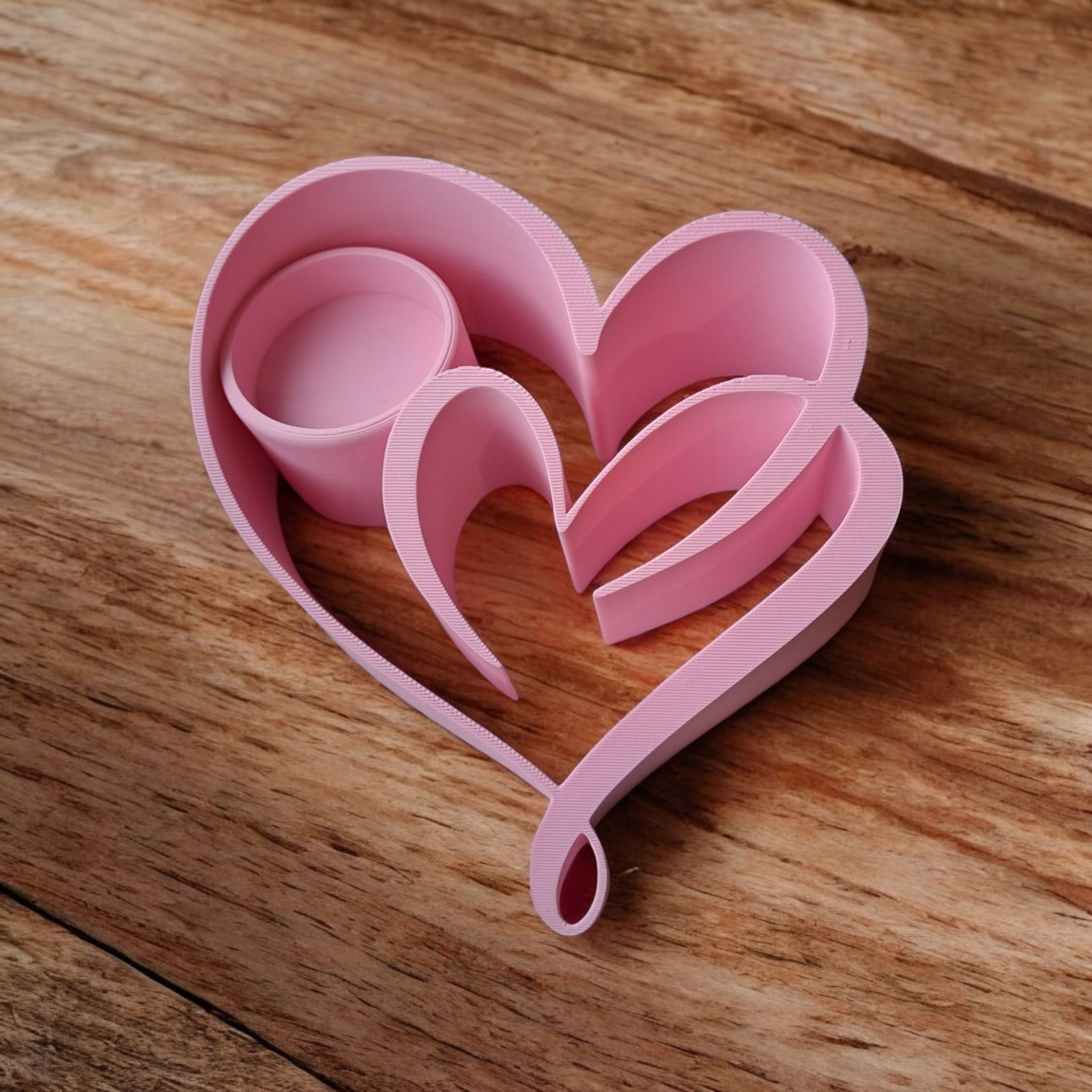 Tealight holder „Two Hearts“ 3D print product image 3 by Deltaprints