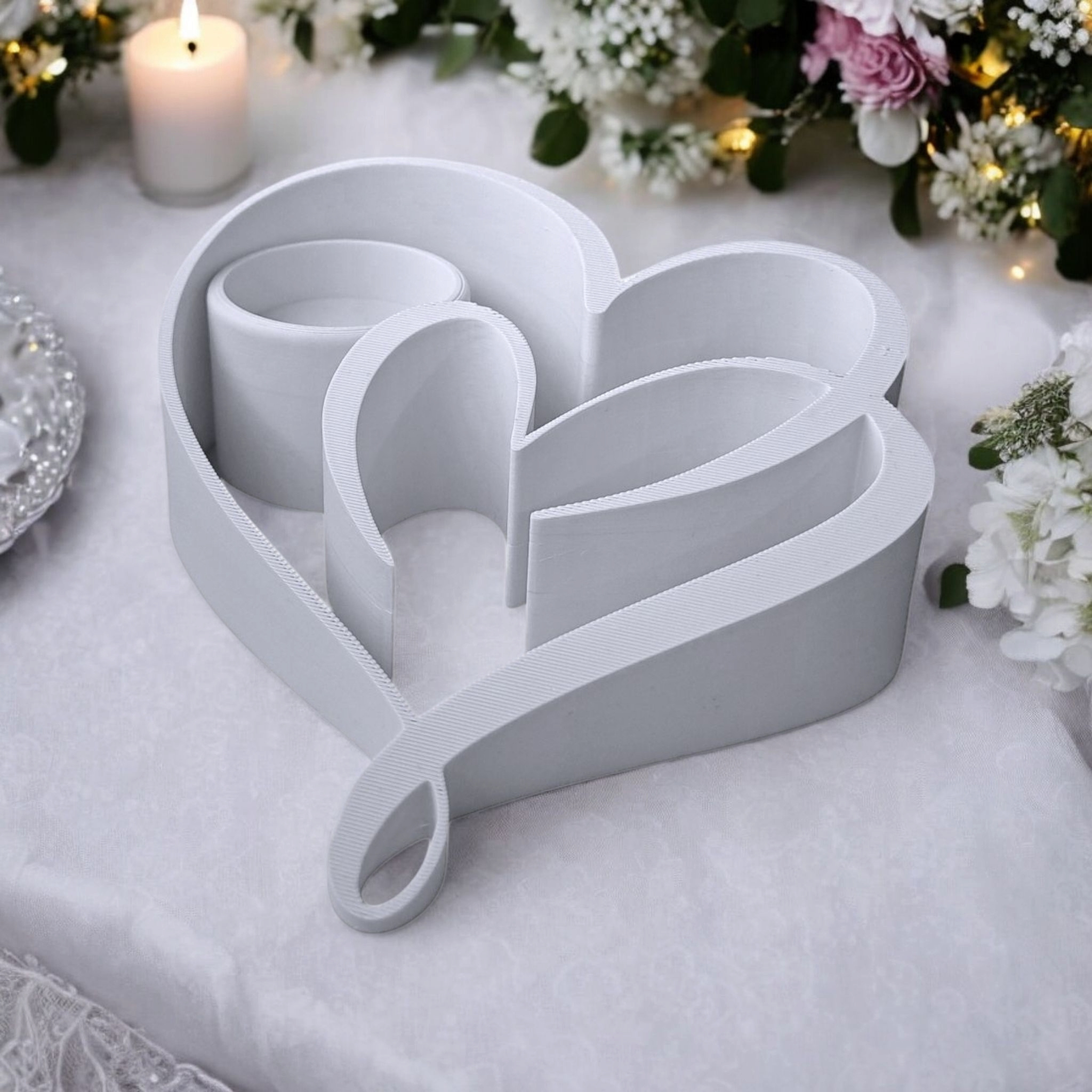 Tealight holder „Two Hearts“ 3D print product image 4 by Deltaprints