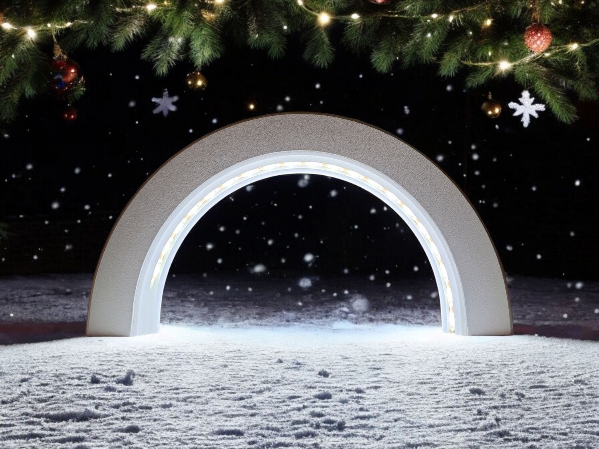 Minimalist Designer Light Arch „Glow Loop“ 3D print product image 3 by Deltaprints